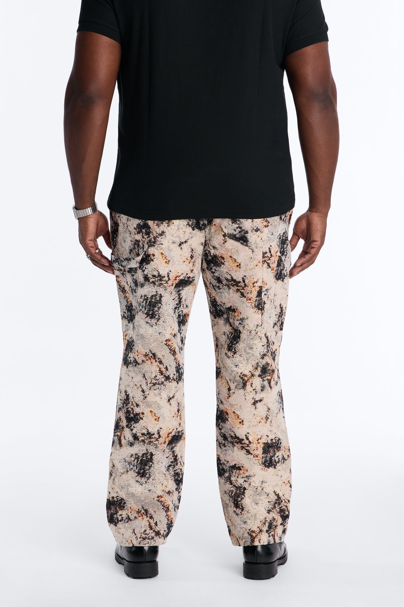 Straight Savannah Tapestry Carpenter Pant - Brown/combo image 3