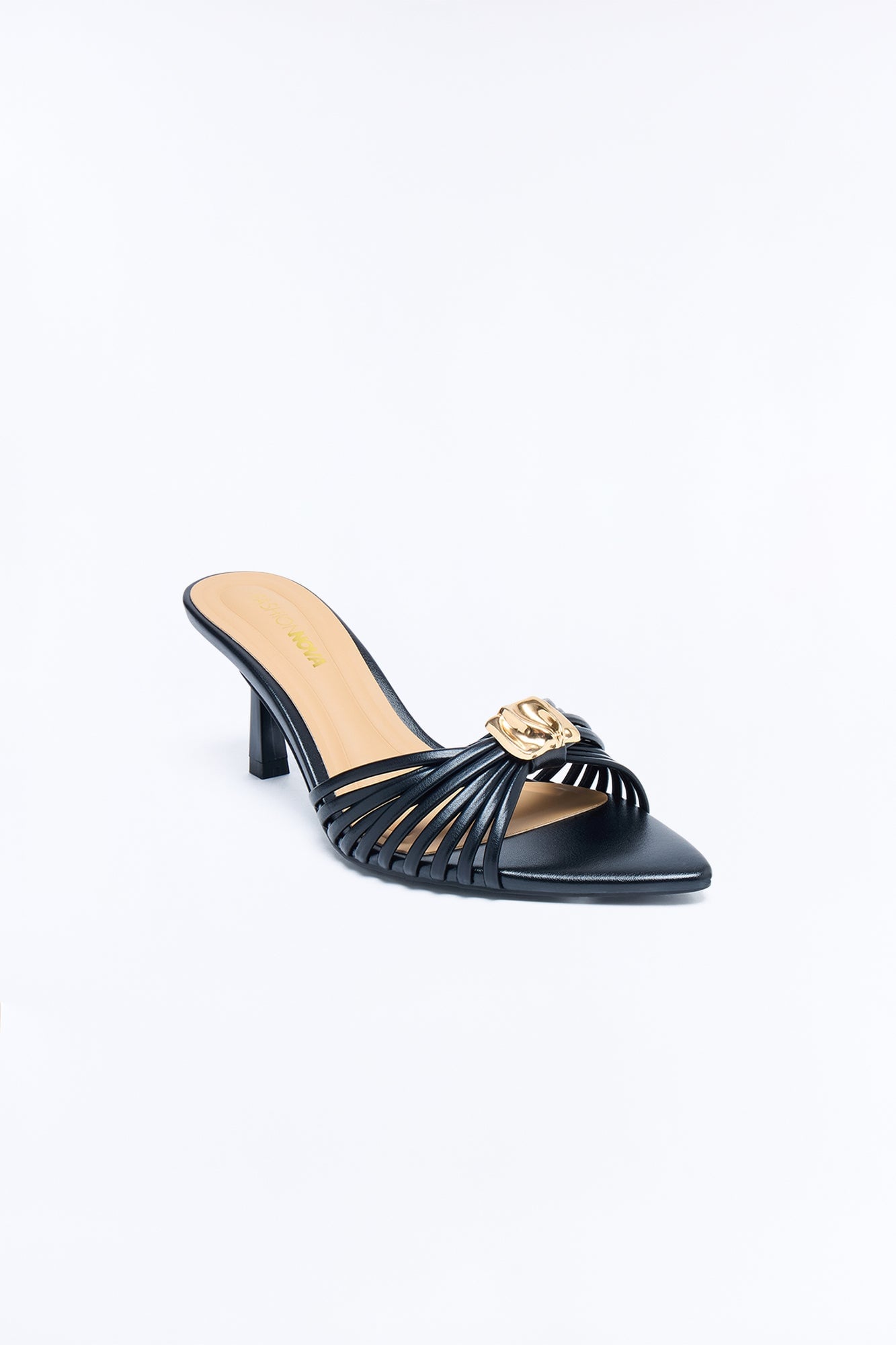 Ida Hardware Heels - Black image 4