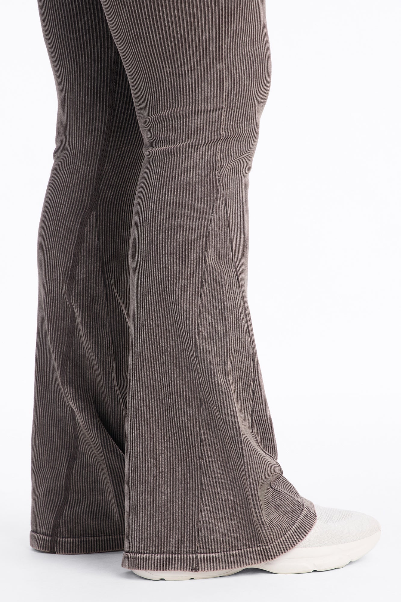 Mia Ribbed Seamless Flare Pant - Chestnut image 3