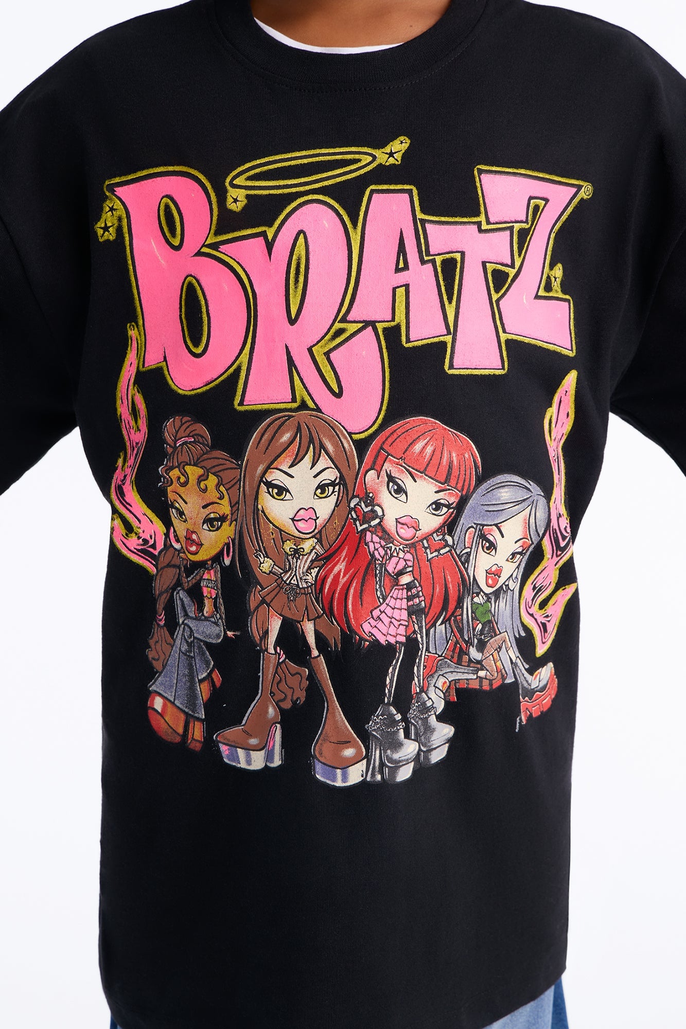 Mini Bratz Girl Power Short Sleeve Tee - Black image 3