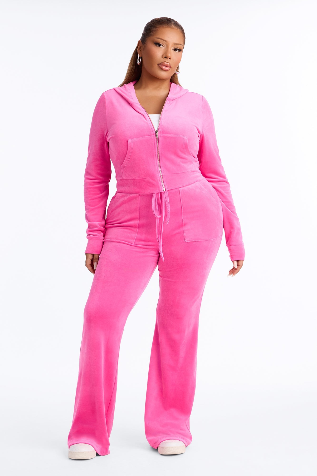 My Go To Velour Pant Set - Bubblegum Pink image 1
