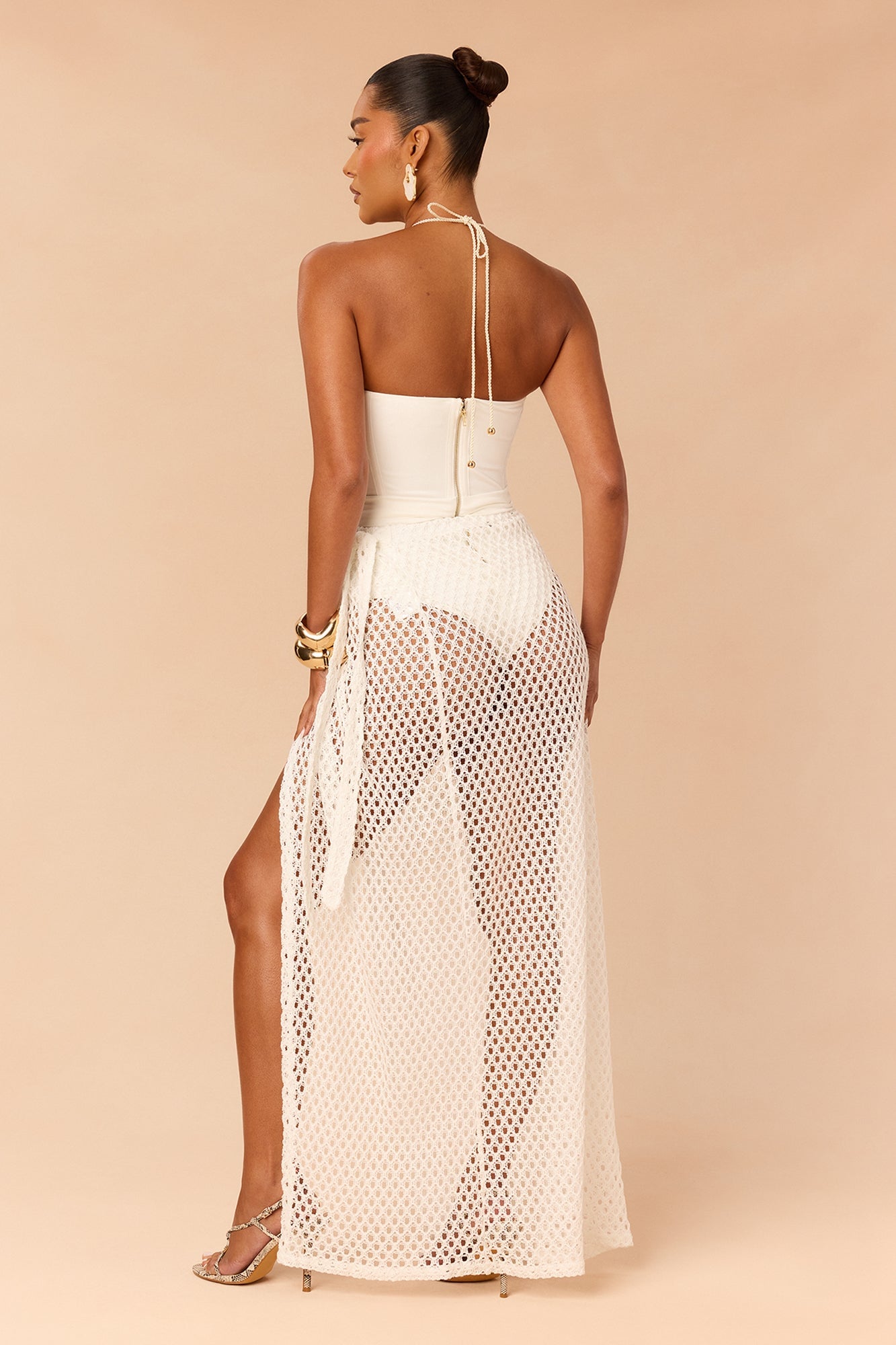 Amalfi Sun Woven Swimsuit Cover Up Set - White image 4