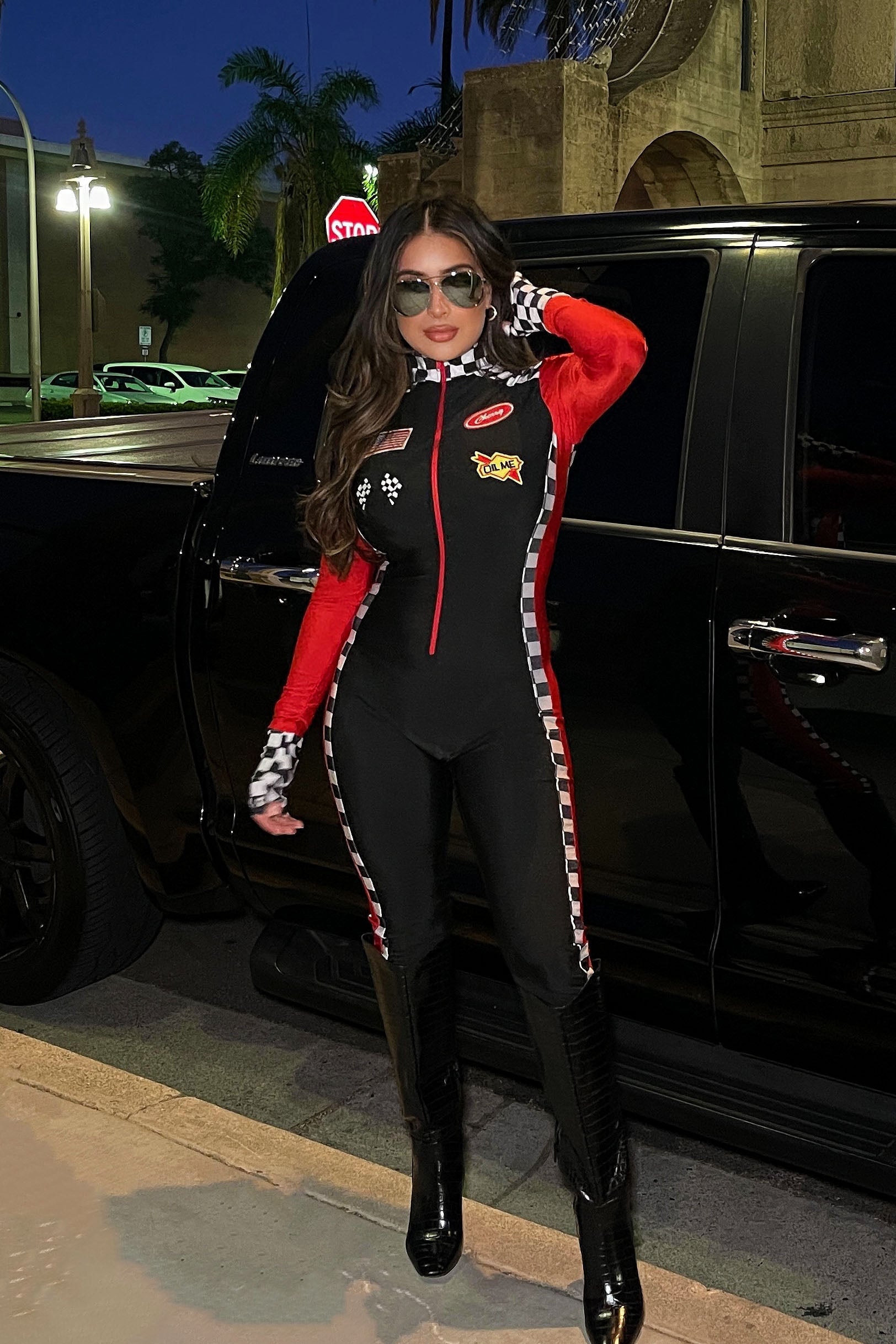Burning Rubber 3 Piece Costume Set - Black image 4
