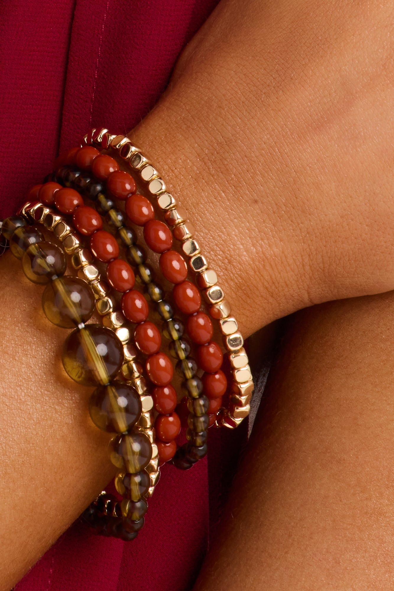 Heartwood 6 Piece Bracelet Set - Gold/combo image 2