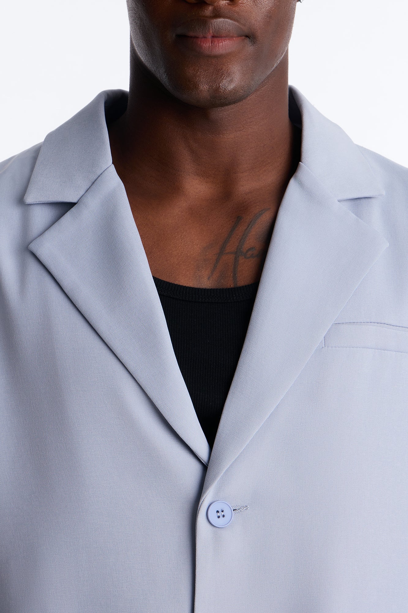 Maison Tailored Belvedere Cropped Blazer - Light Blue image 7