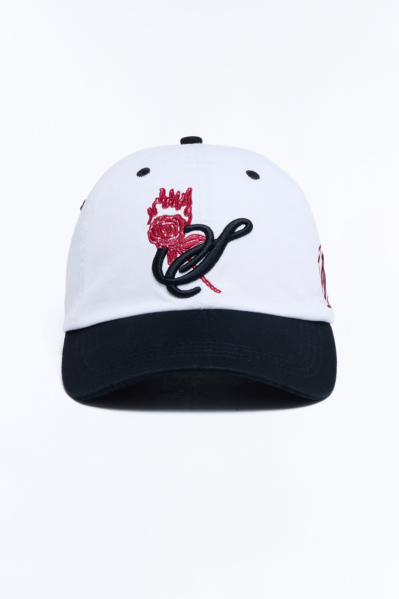 Sinners Circle Embroidered Snapback Hat - White image 3