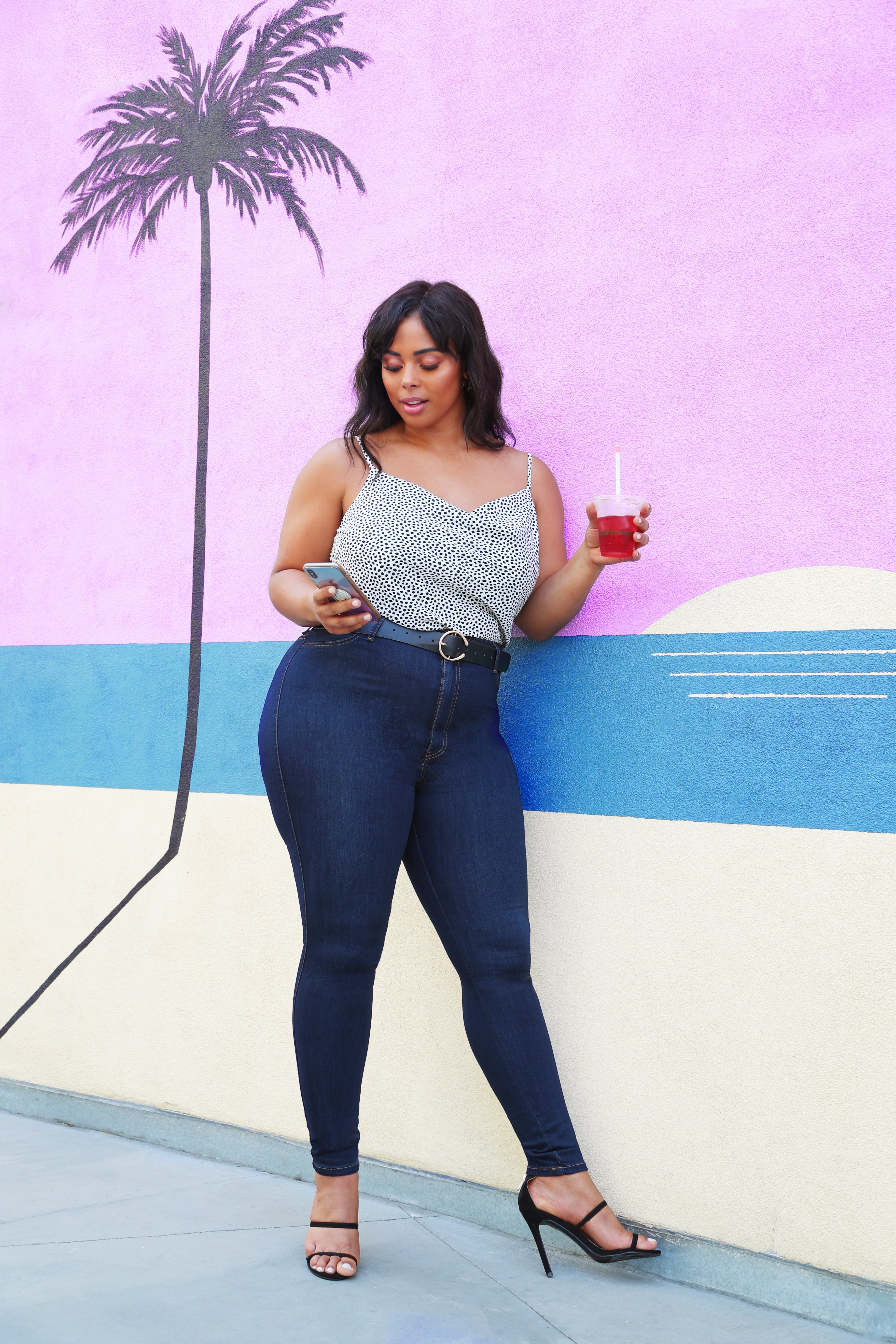 Classic High Waist Skinny Jeans - Dark Denim image 8