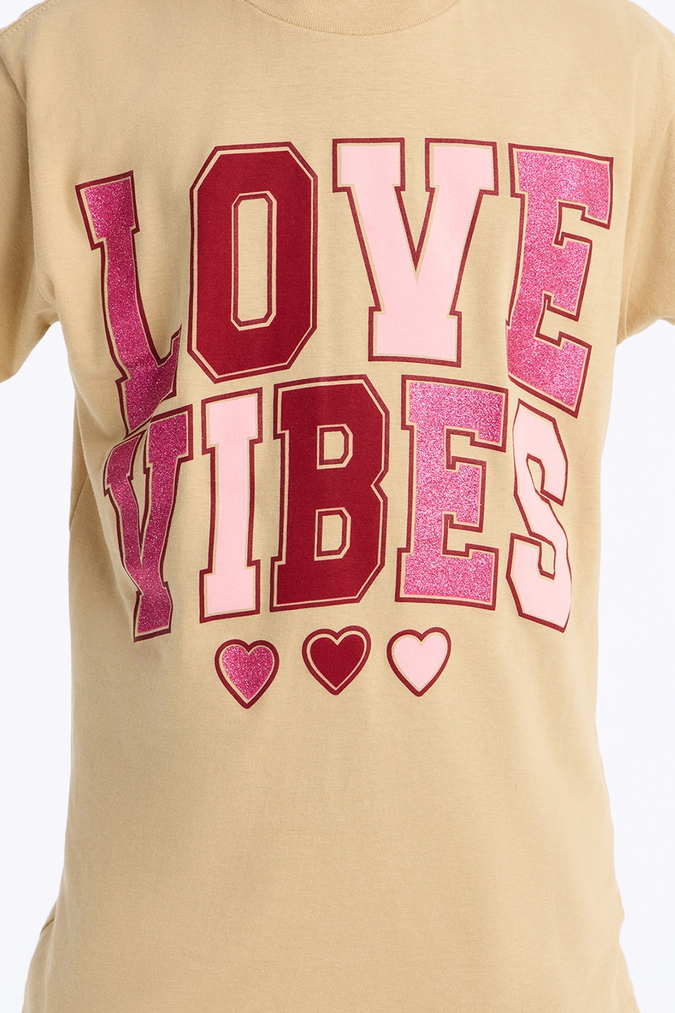 Mini Love Vibes Short Sleeve Tee - Sand image 3