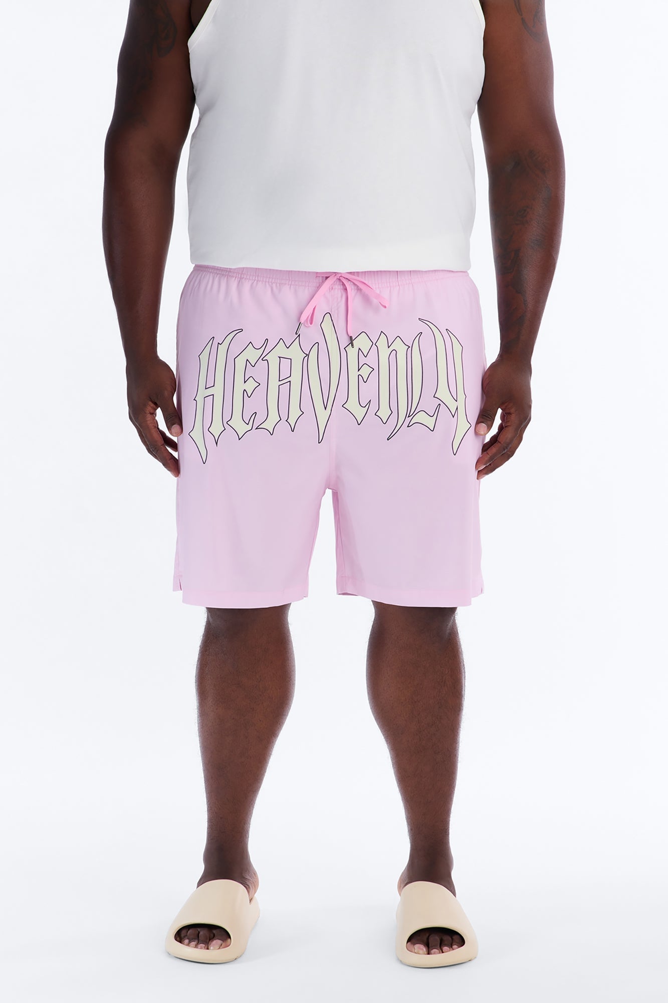 Heavenly Mindset Swim Trunk 7″ - Pink/combo image 2