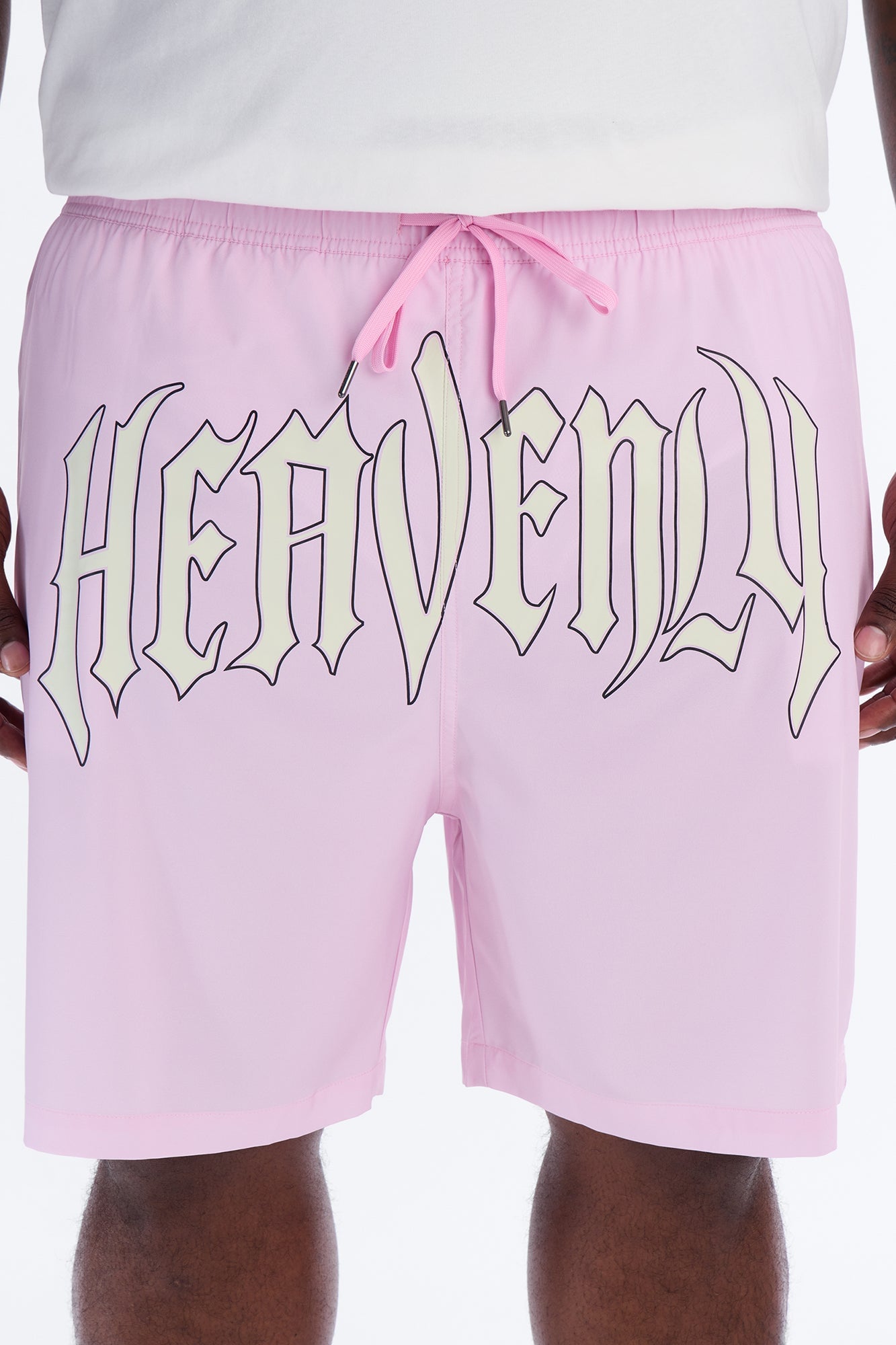 Heavenly Mindset Swim Trunk 7″ - Pink/combo image 4