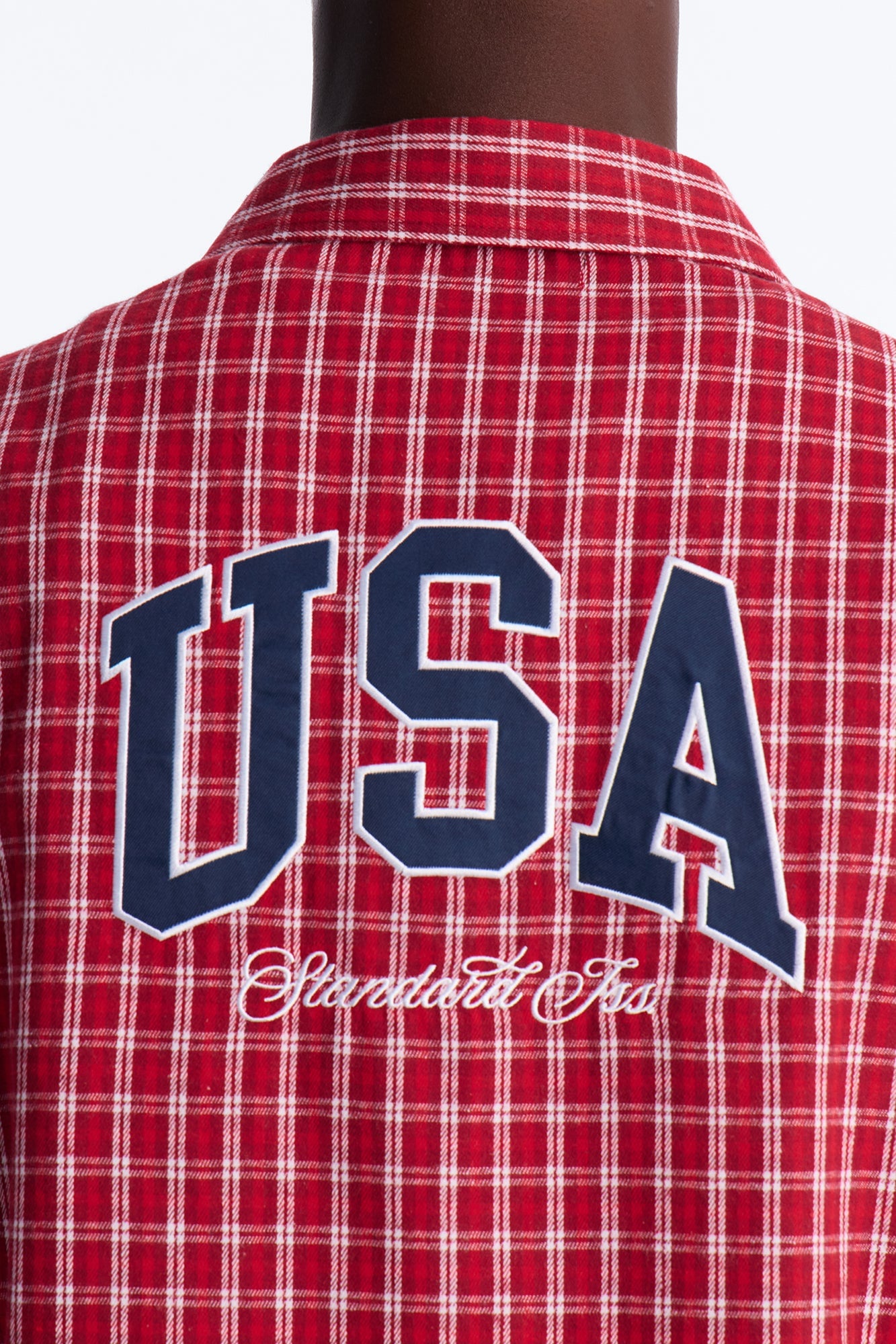 Only In The USA 76' Button Up Shirt - Red image 9