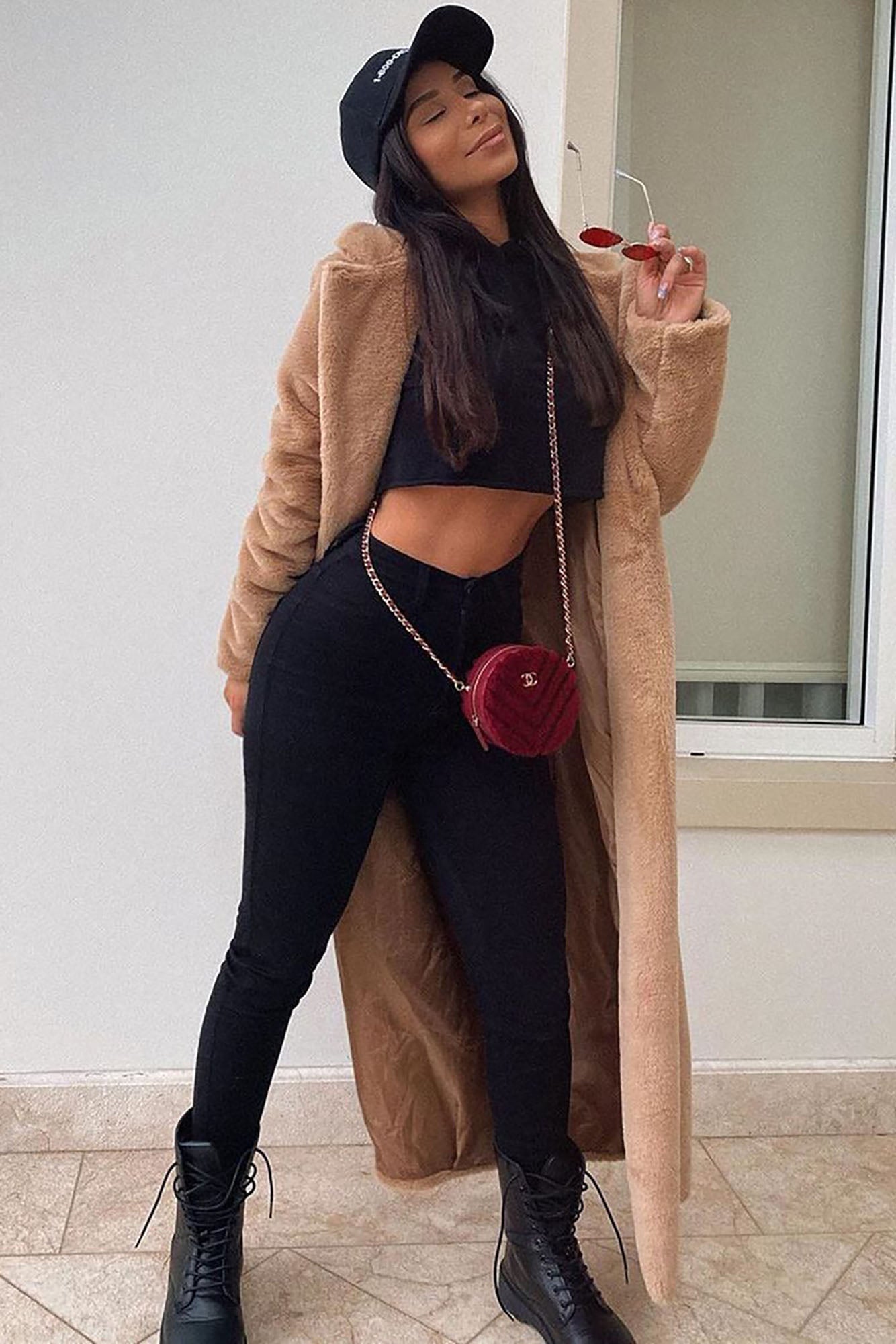 Classic High Waist Skinny Jeans - Black image 2