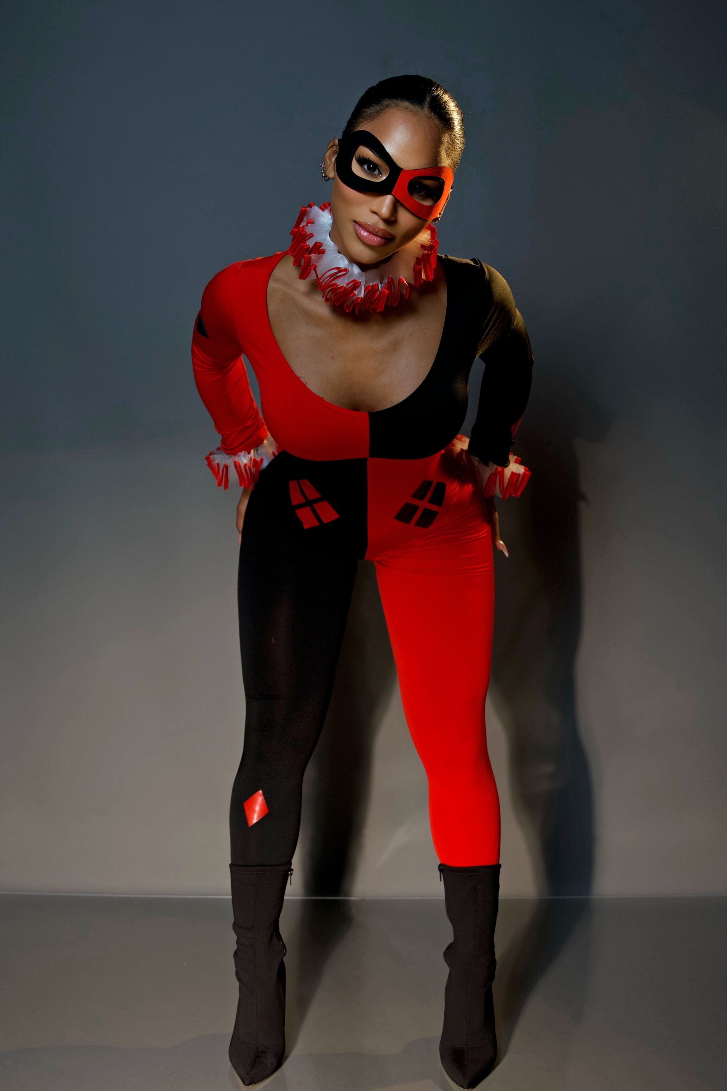 Comic Queen 4 Piece Costume Set - Red/combo image 9