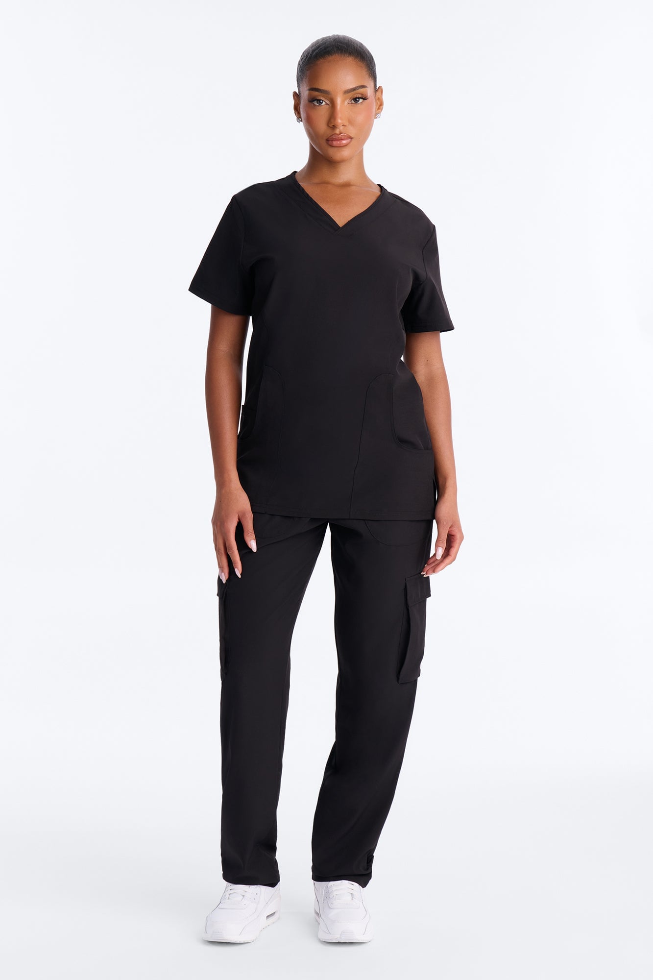 Gentle Care Uniform Scrub Pant Set - Black image 1