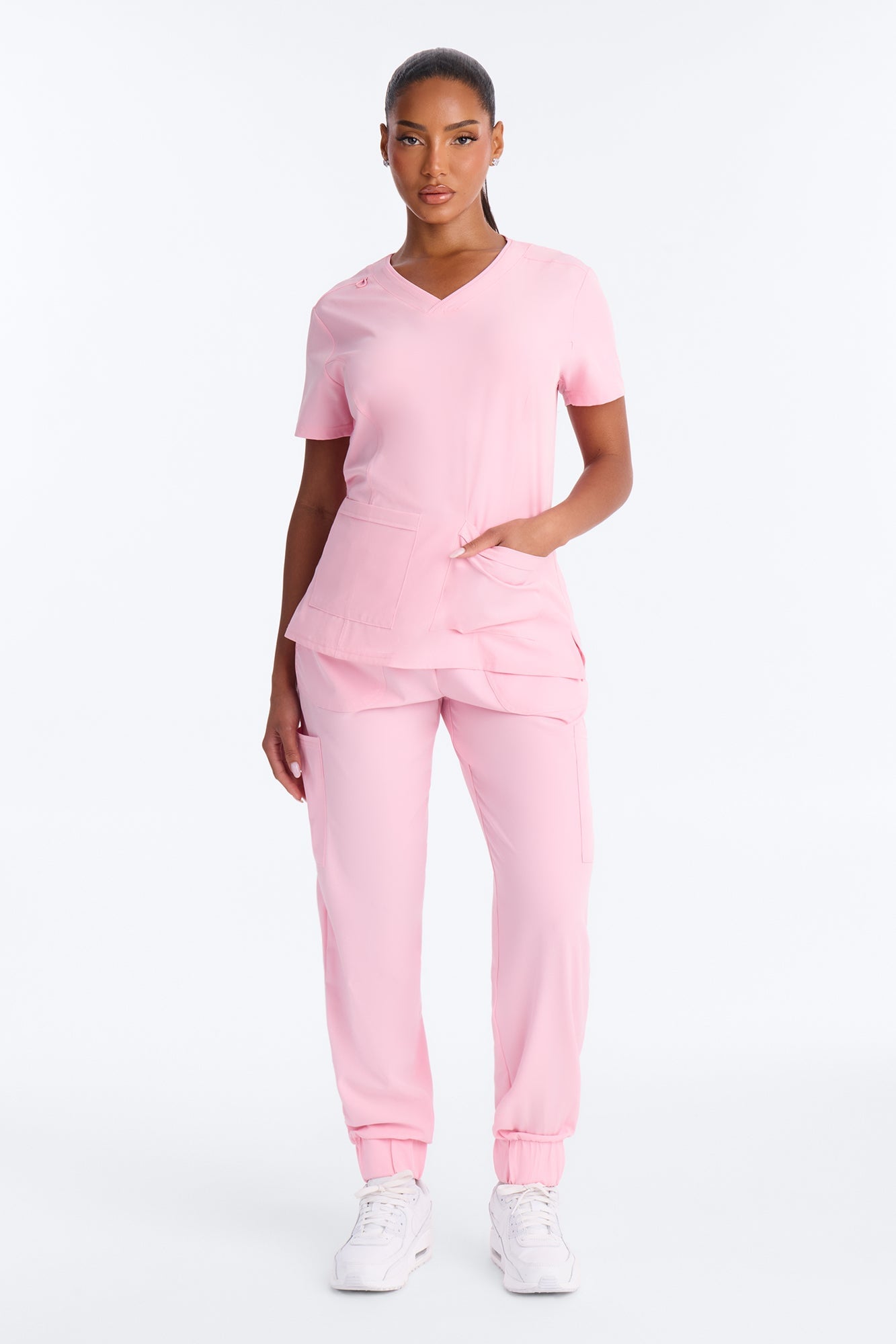 Recovery Mode Uniform Scrub Jogger Pant Set - Light Pink image 1