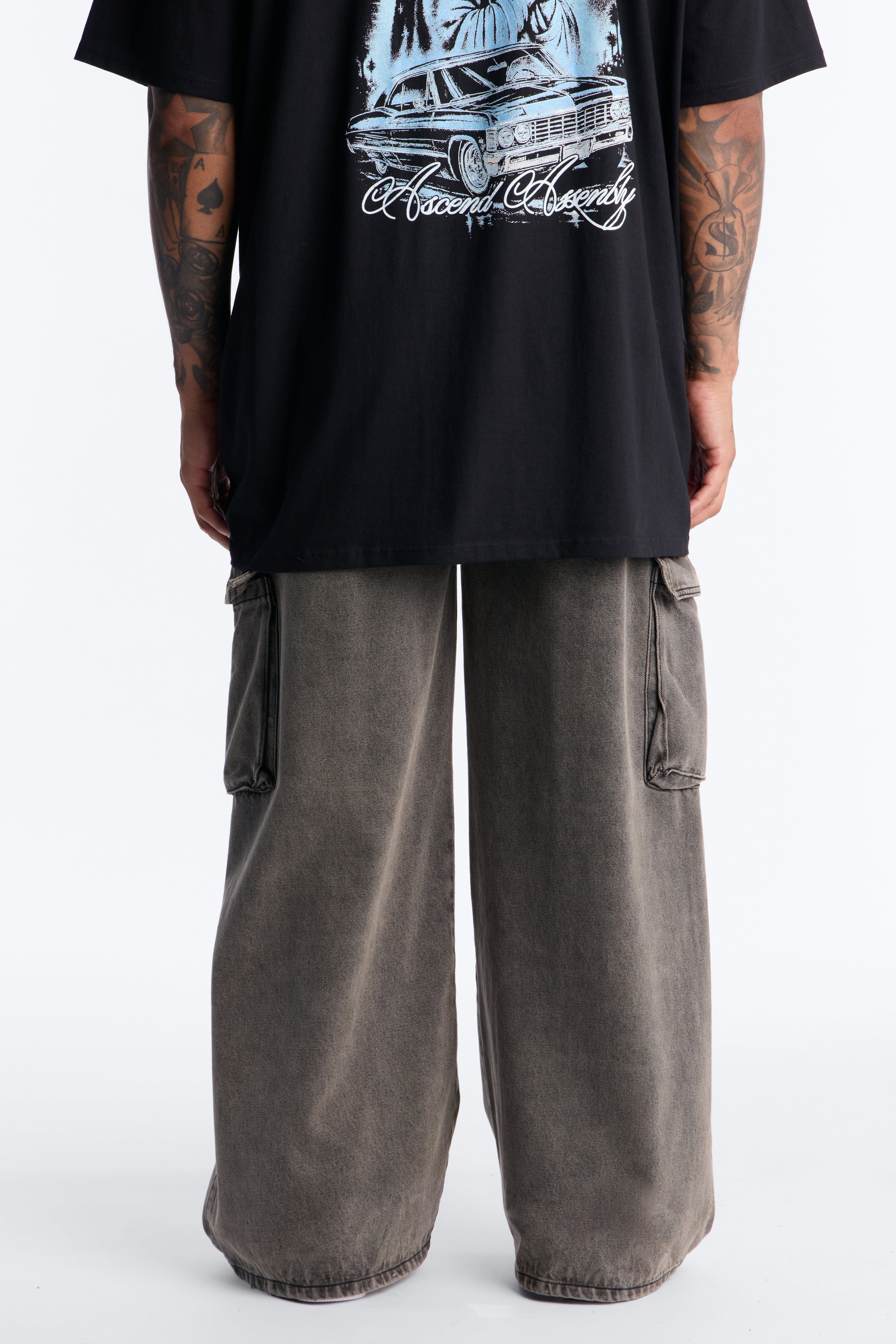 District Utility Cargo Jean - Black Wash image 4