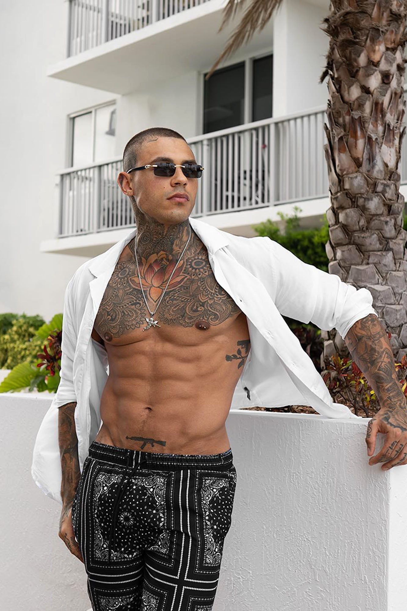 Dawson Relaxed Long Sleeve Button Up Shirt - White image 6