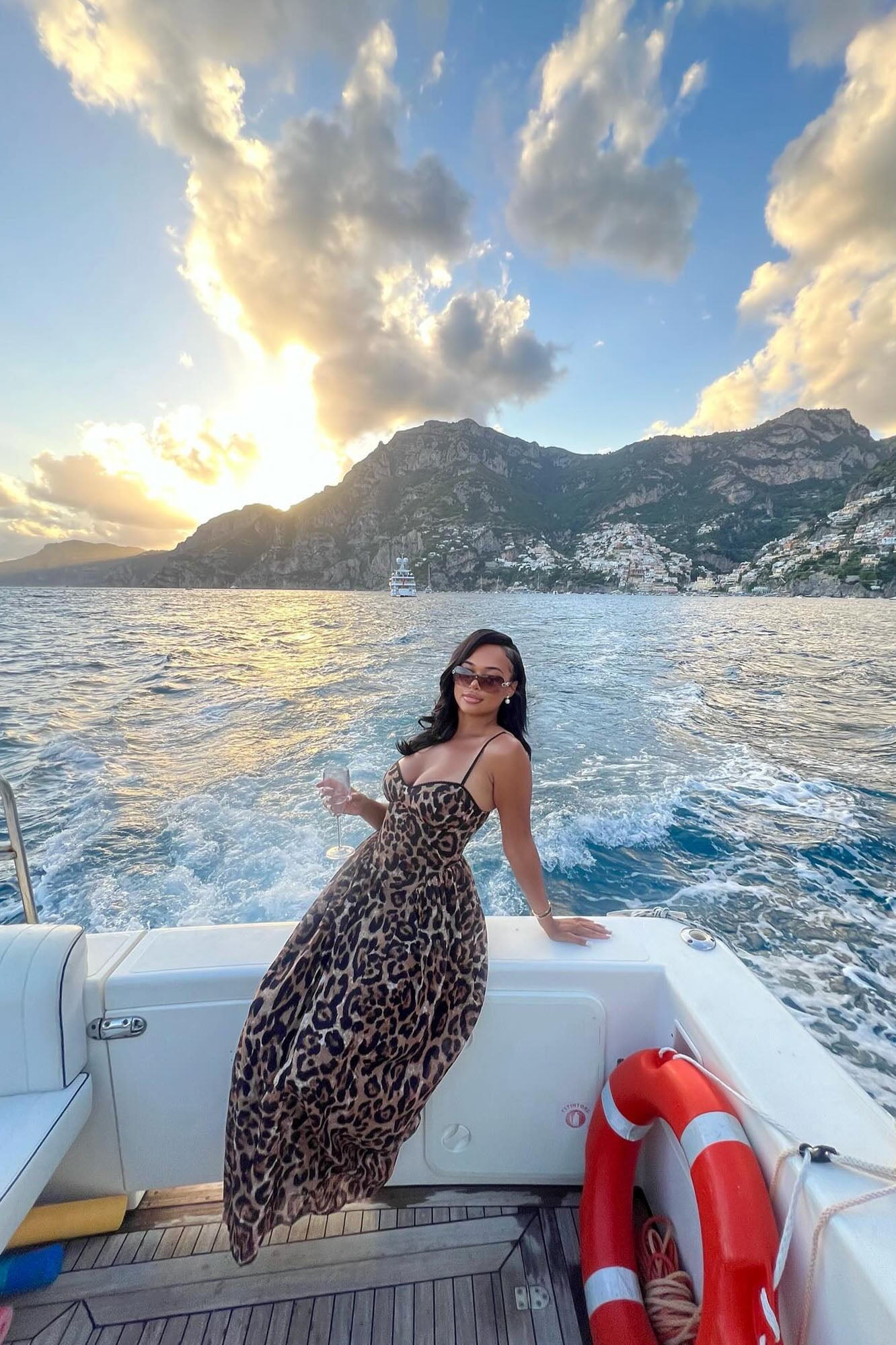 Dominique A Line Leopard Maxi Dress - Leopard image 8