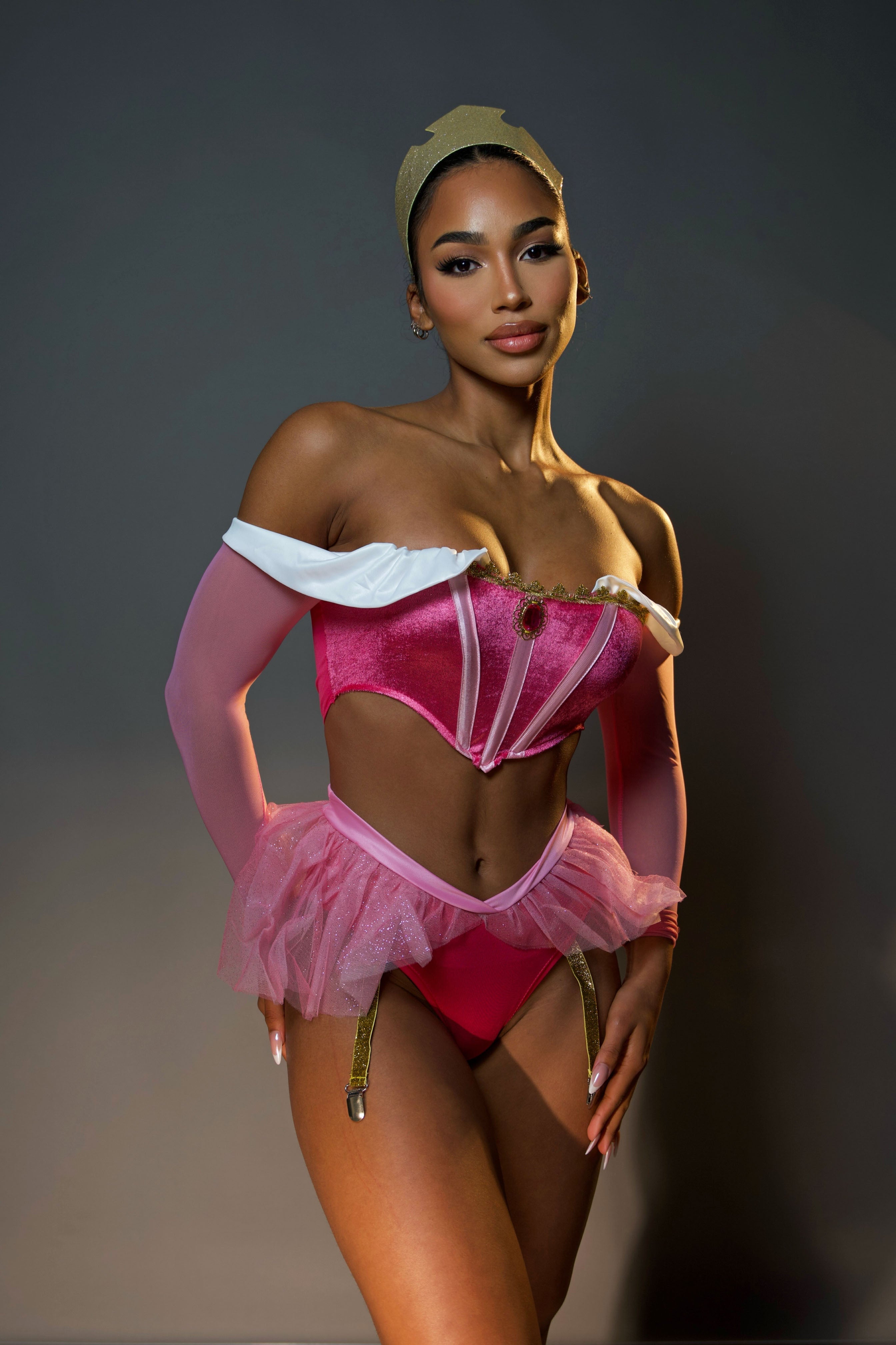 Dreamy Princess 3 Piece Costume Set - Pink/combo image 4