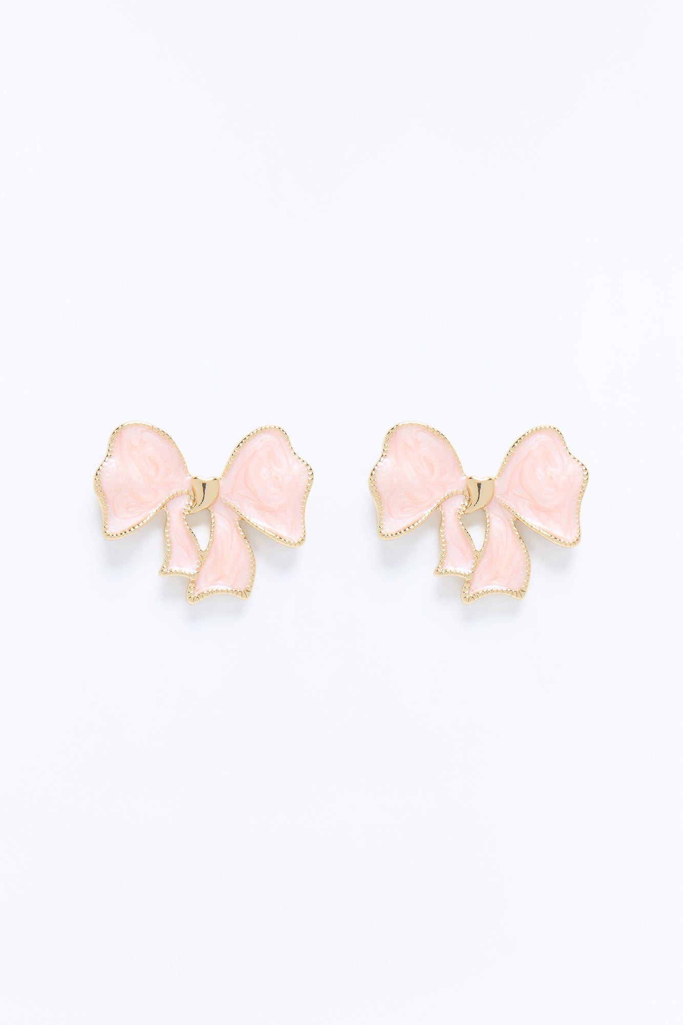Prettiest Bow Drop Earrings - Pink image 3