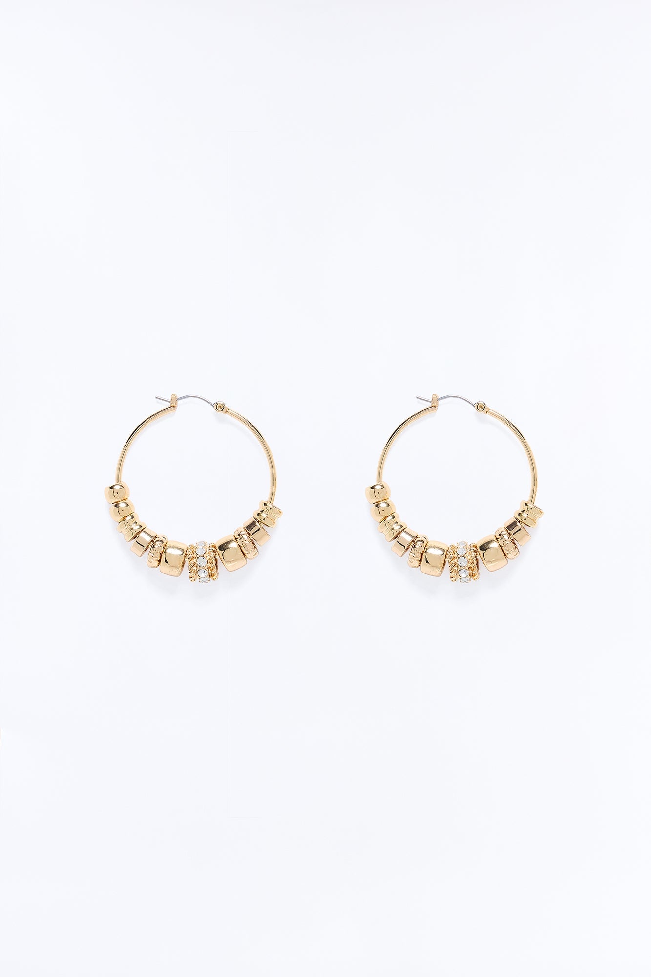 Rock With You Hoop Earrings - Gold image 3