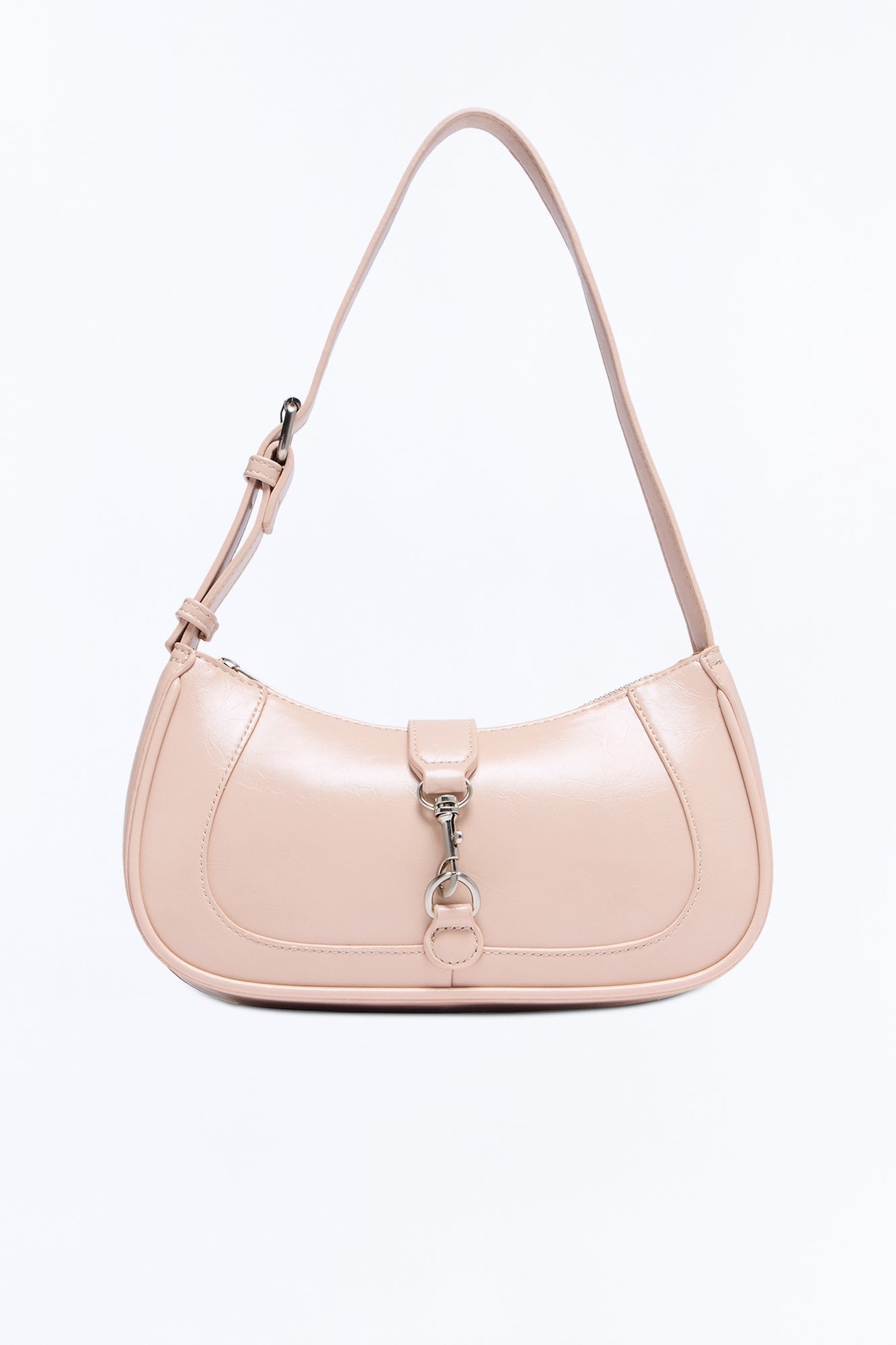 Another Good Day Faux Leather Shoulder Handbag - Nude image 4