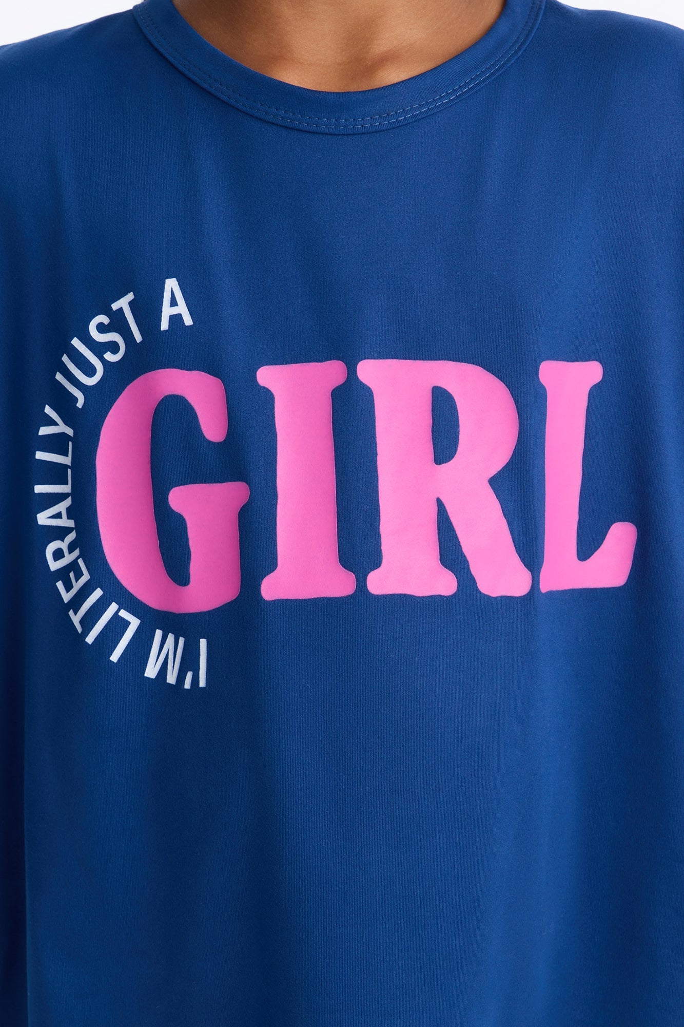 Mini I'm Literally Just A Girl Legging Set - Navy image 3