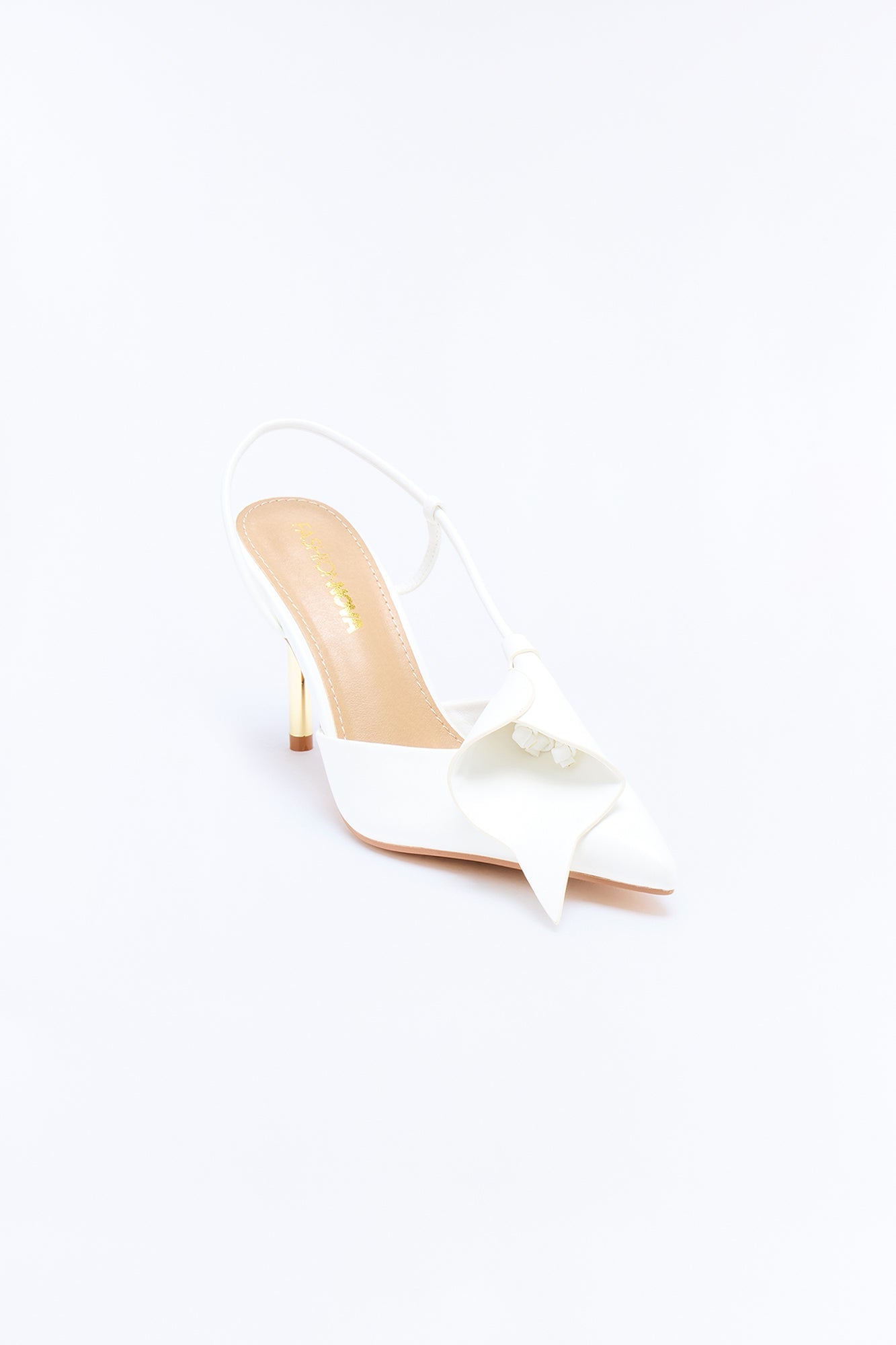 Femme Flora Slingback Pumps - White image 4