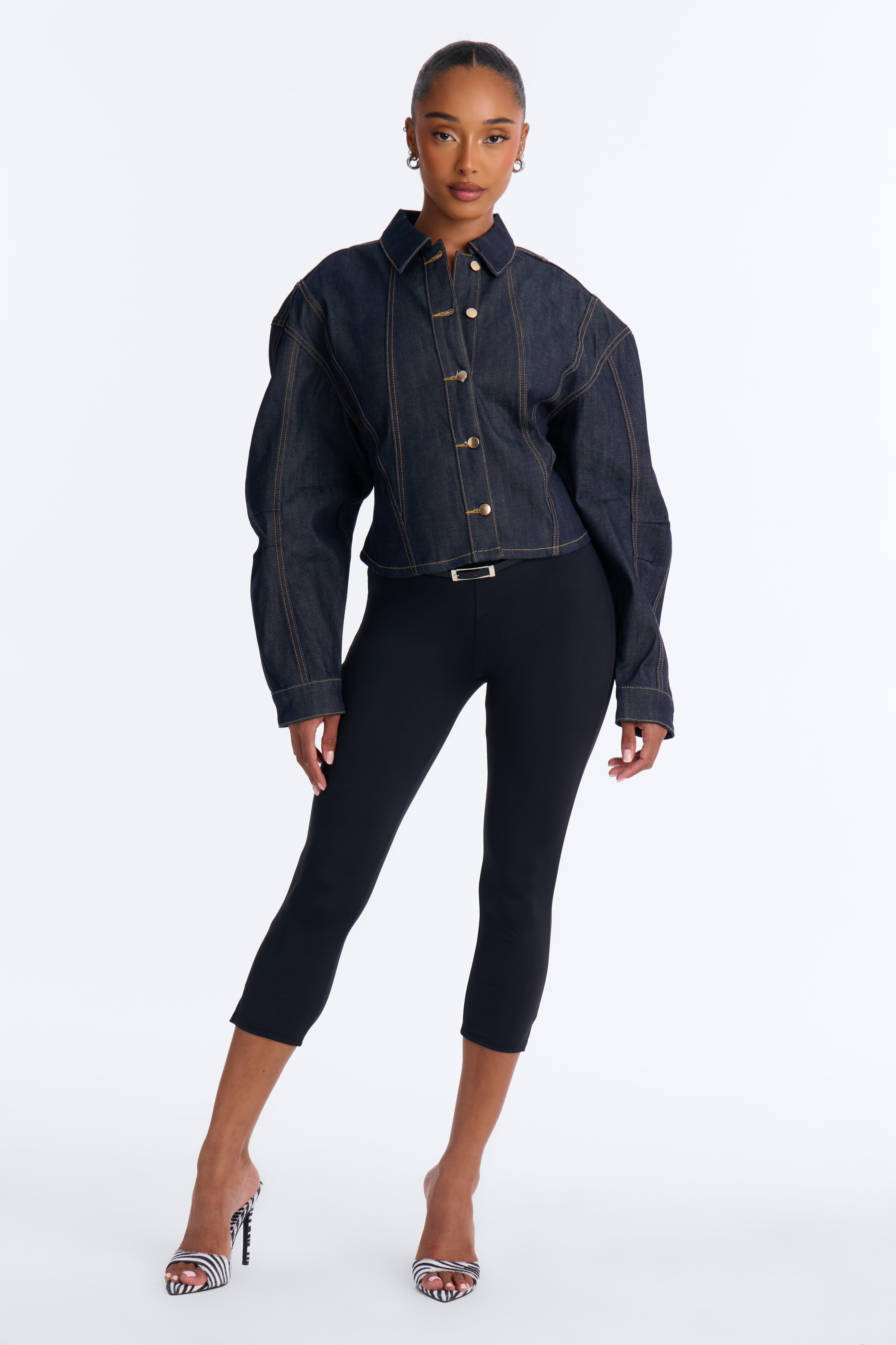 Premium Selvedge Barrel Denim Jacket - Dark Denim image 7