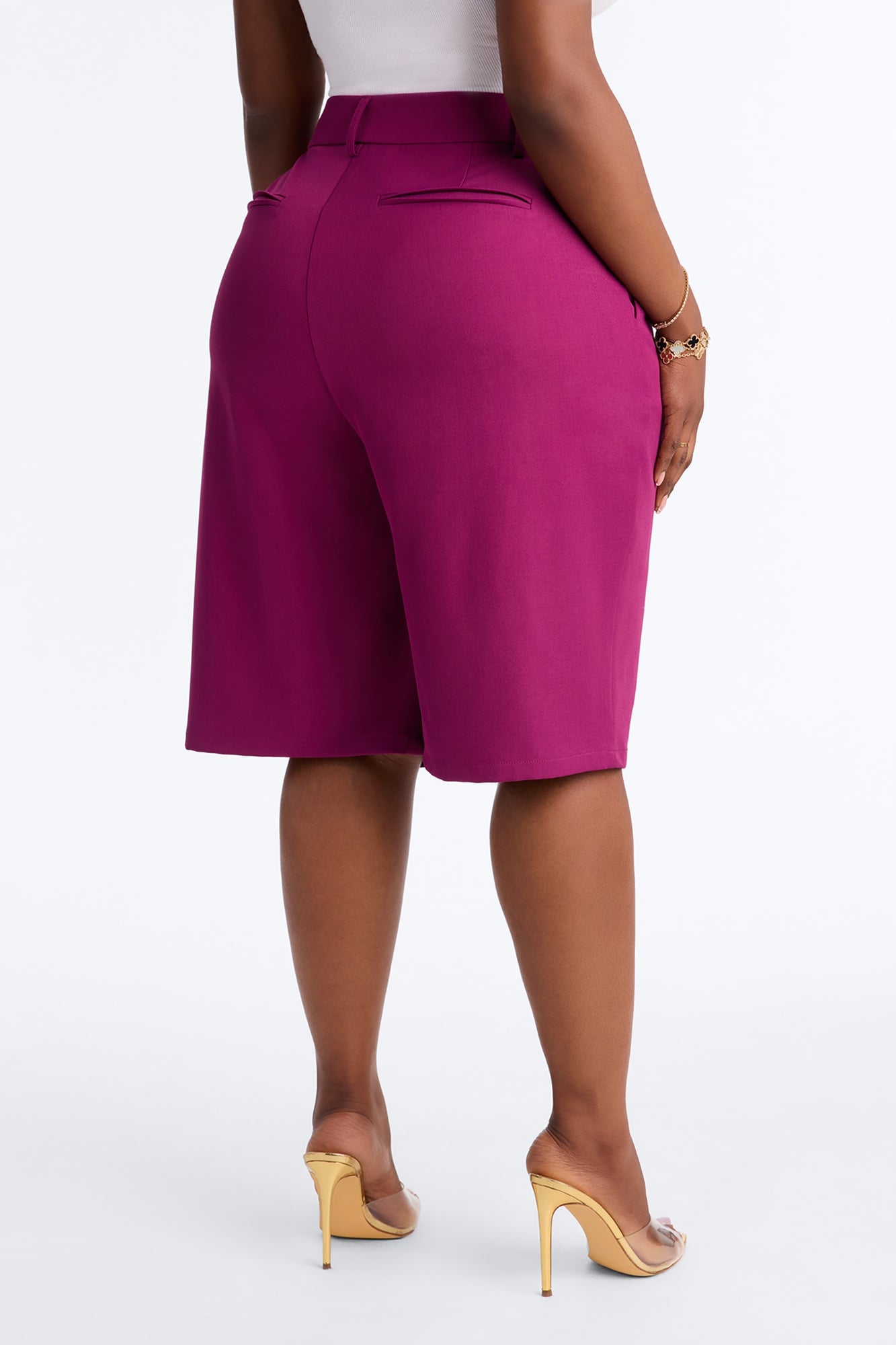 Paloma Twill Bermuda Short - Raspberry image 3