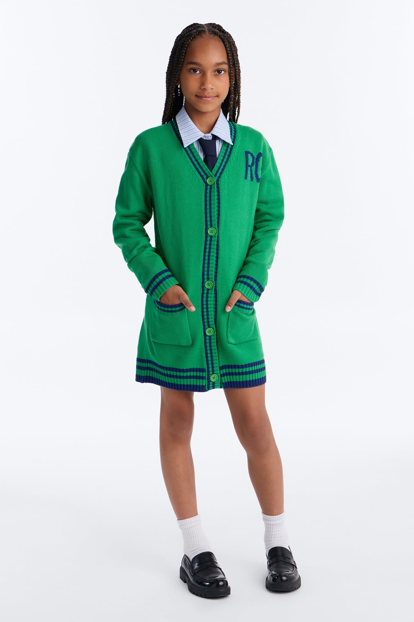 Mini Varsity Moment Mini Dress - Green image 1