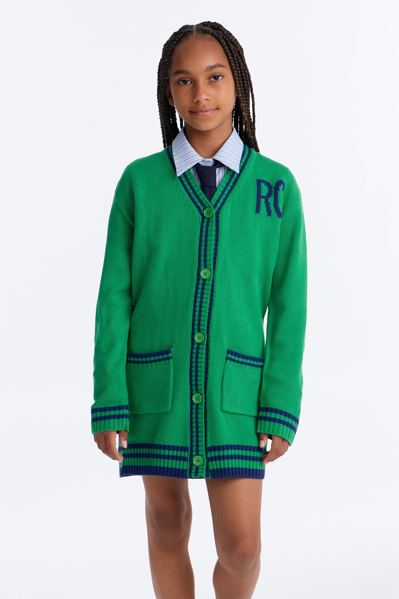 Mini Varsity Moment Mini Dress - Green image 2