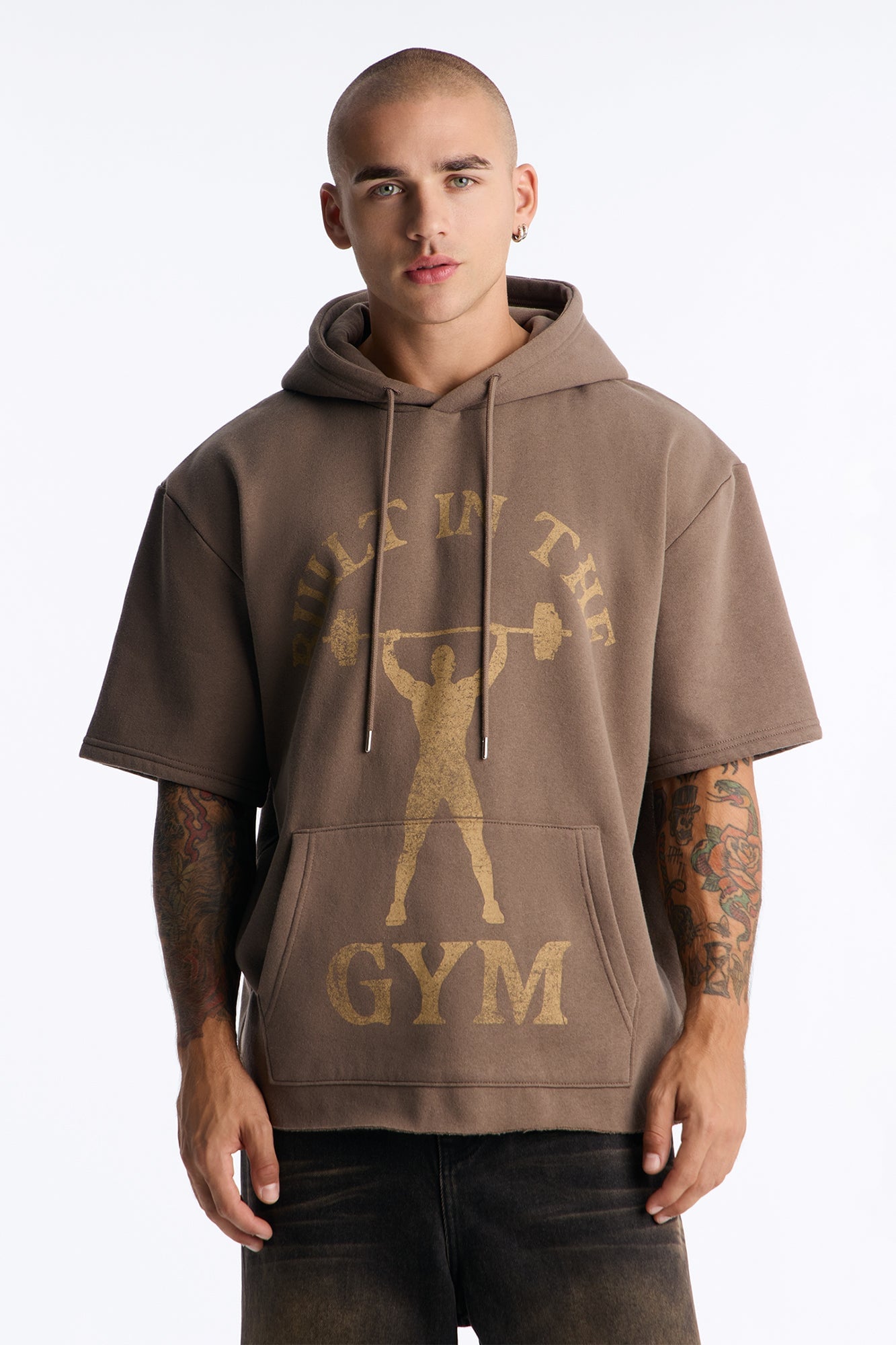 Life Is Better Washed Oversized Hoodie - Brown/combo image 5