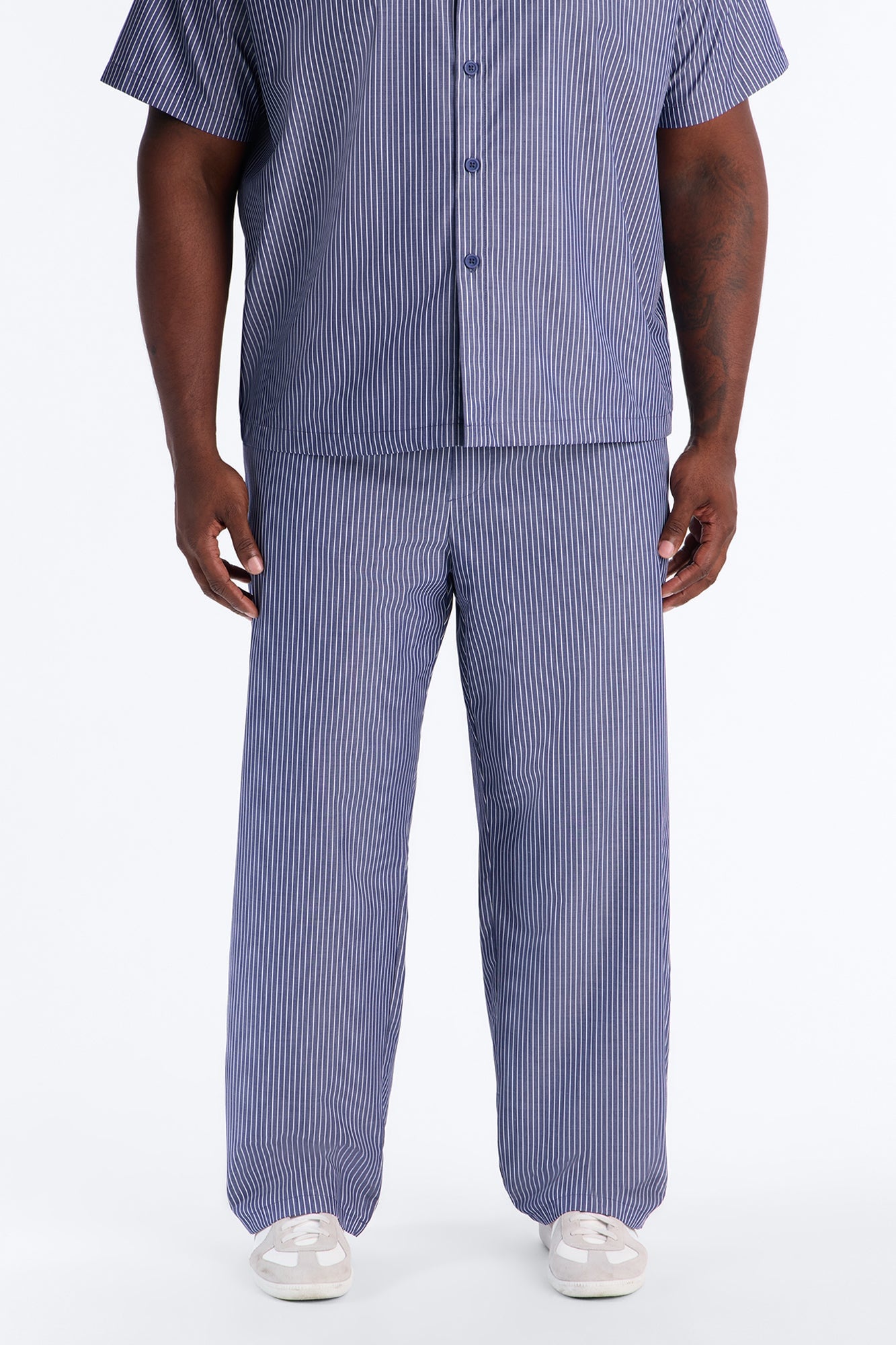 Monaco Relaxed Stripe Pant - Navy/combo image 1