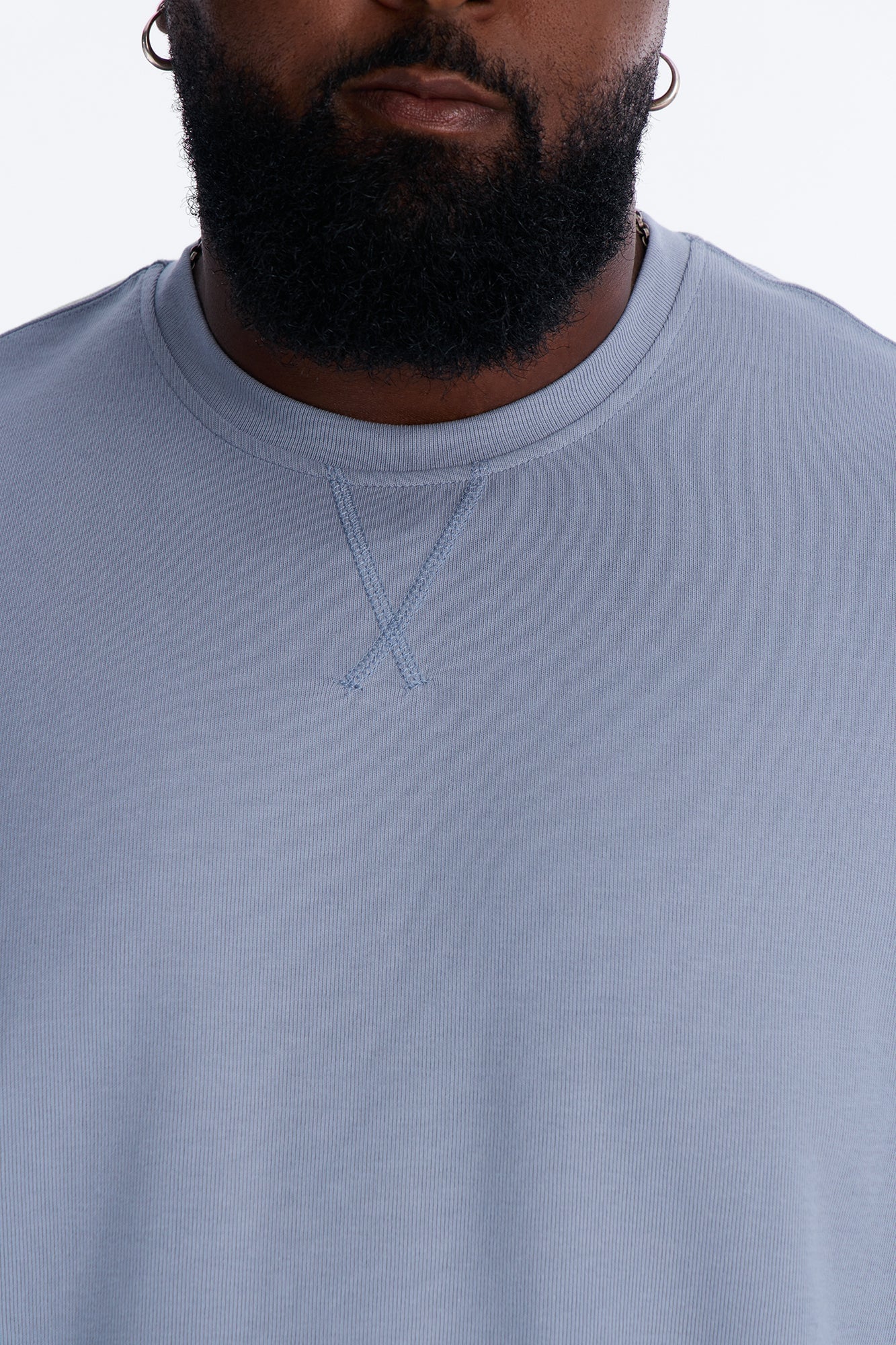 Collegiate Crewneck Tee - Blue image 3