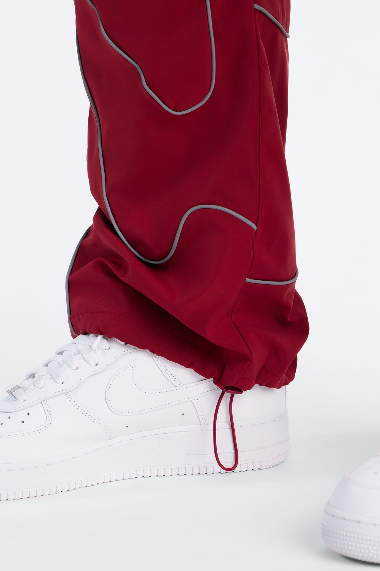 Straight Futuristic Mode Track Pant - Red image 5