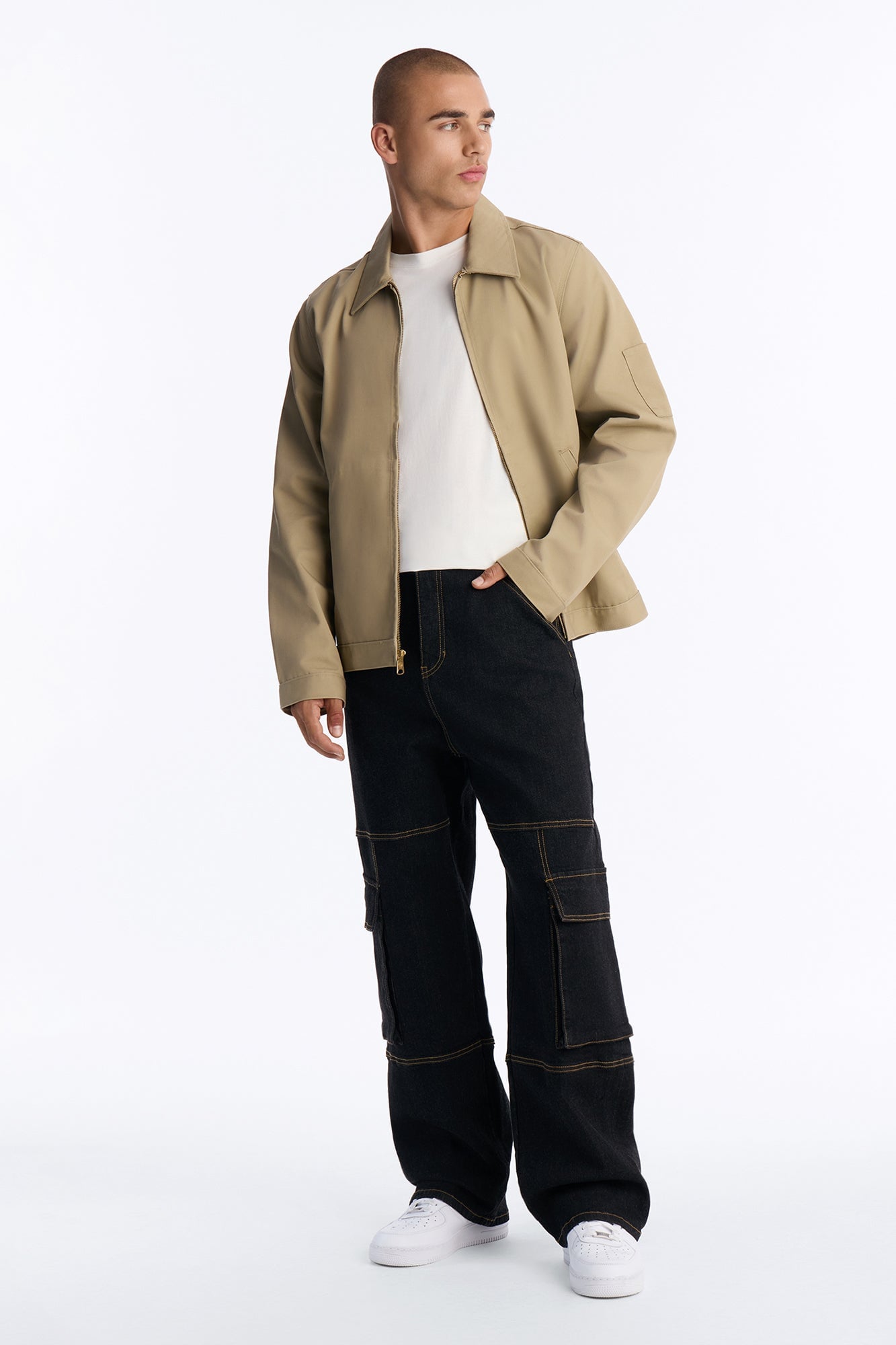 Raw Selvedge Barrel Cargo Jean - Black image 6