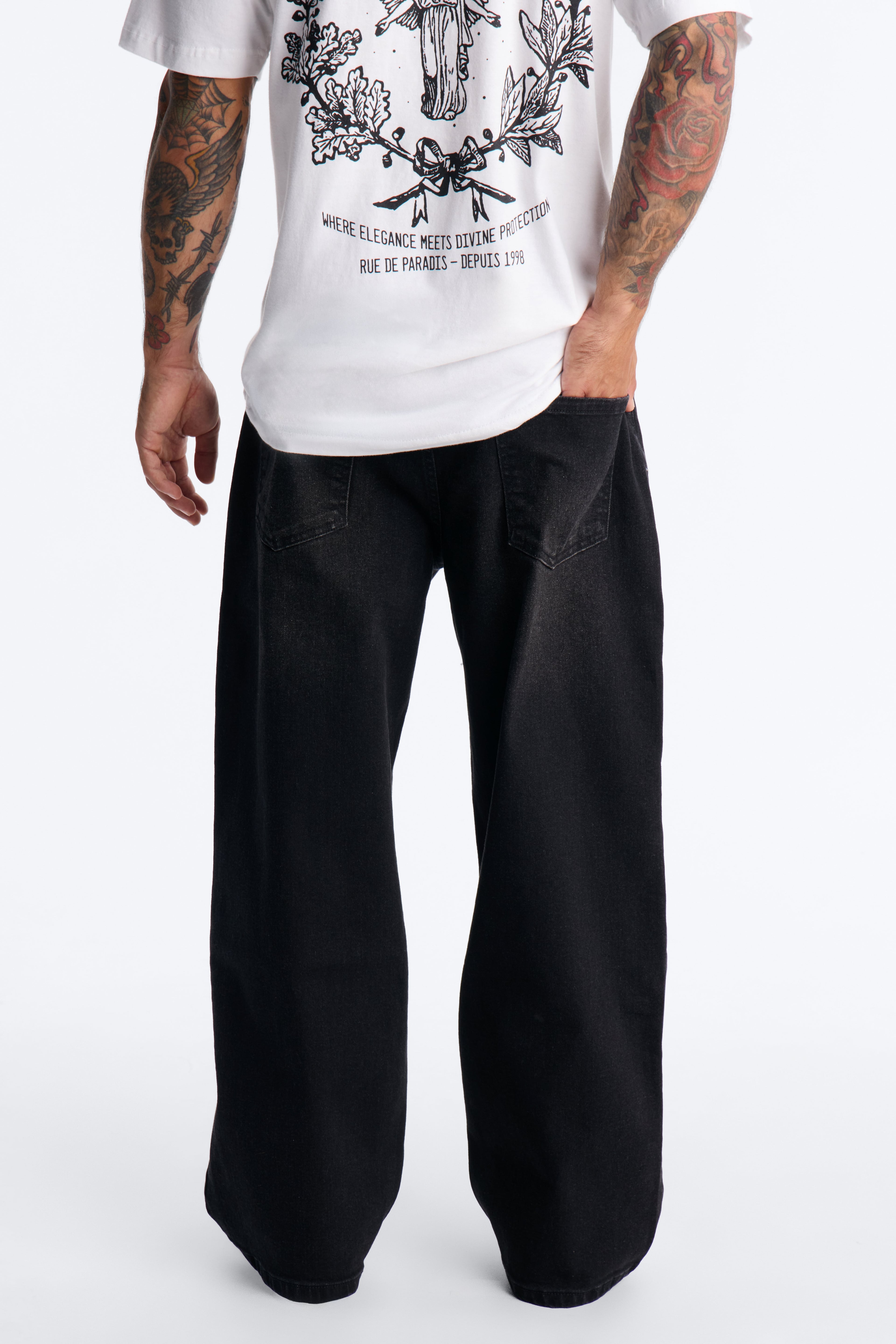 Baggy Cornell Jean - Black image 8