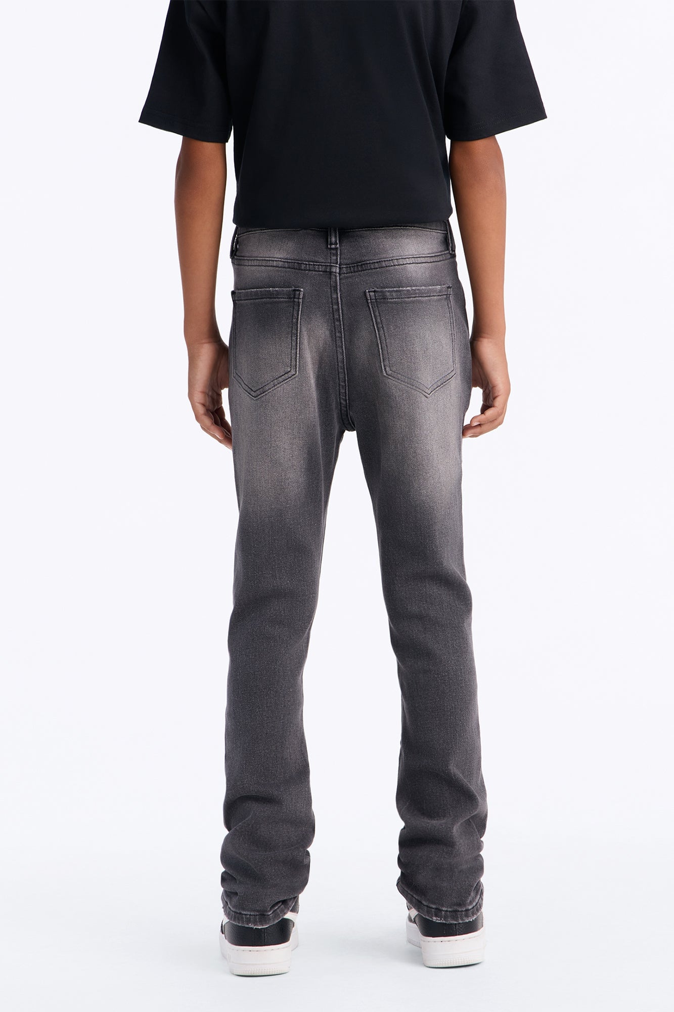 Mini Ready To Unwind Stacked Skinny Jeans - Black Wash image 3