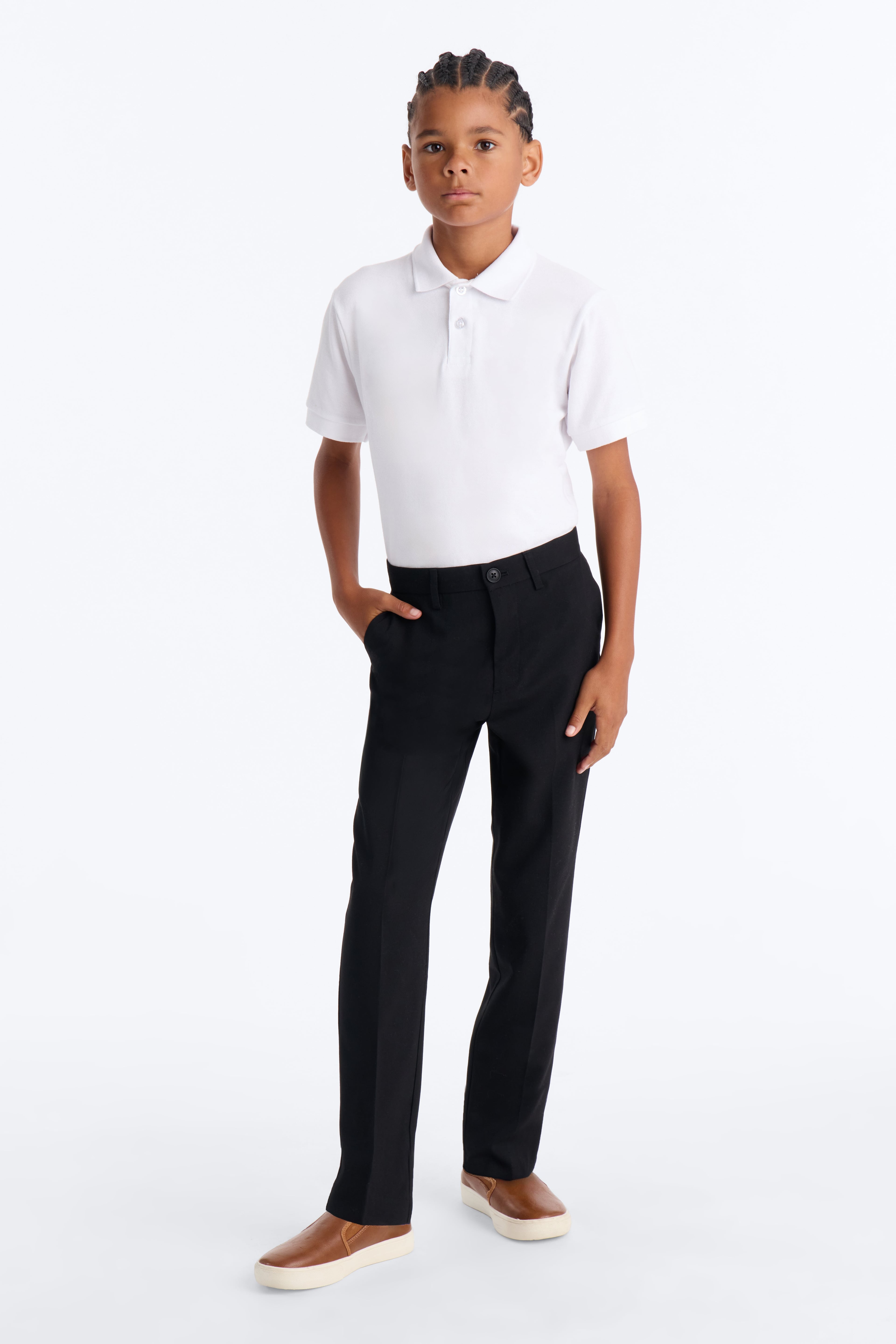 Mini The Modern Stretch Slim Trouser - Black image 1