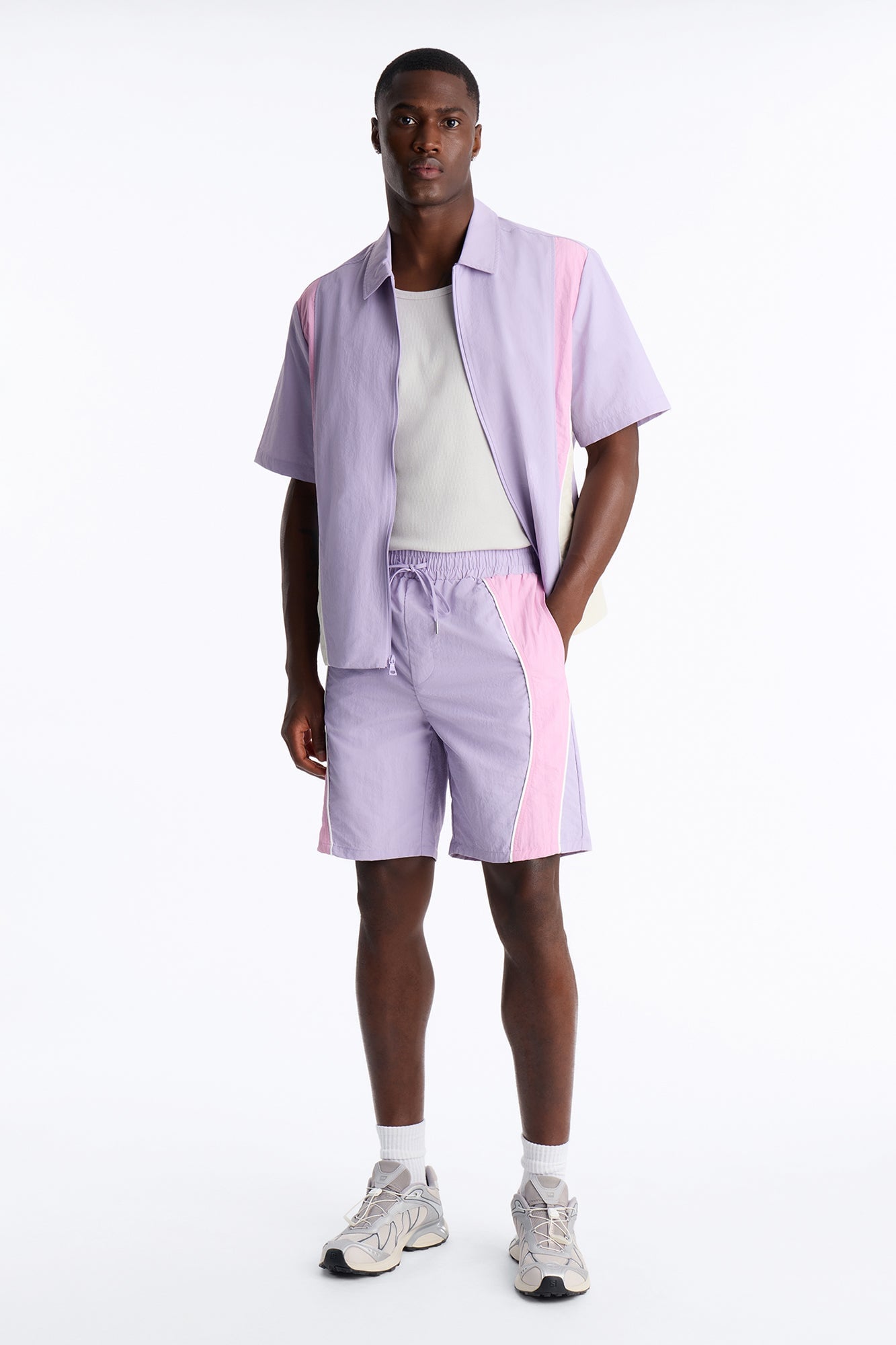 Relaxed Osaka Block Short - Purple/combo image 5