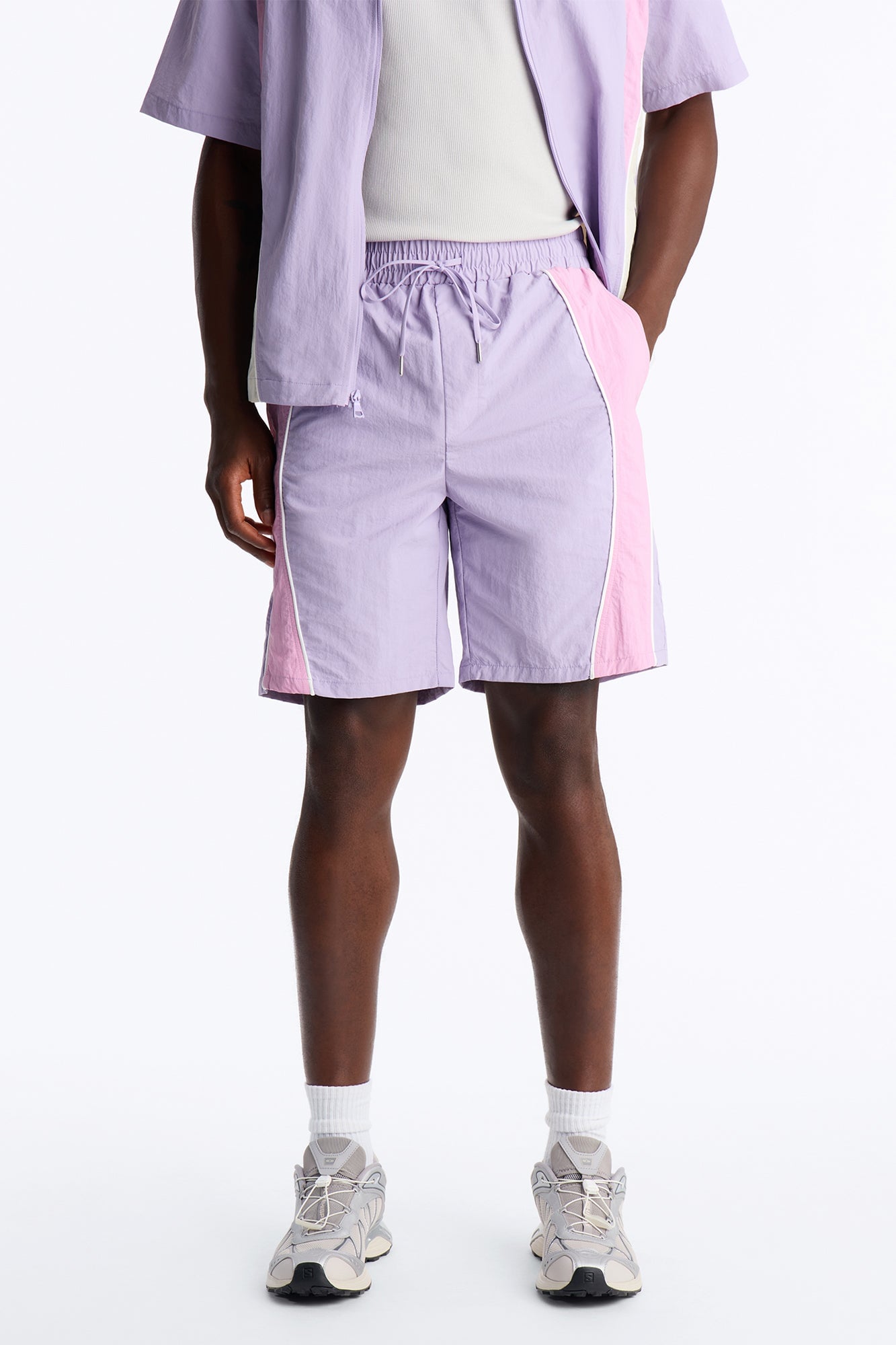 Relaxed Osaka Block Short - Purple/combo image 6