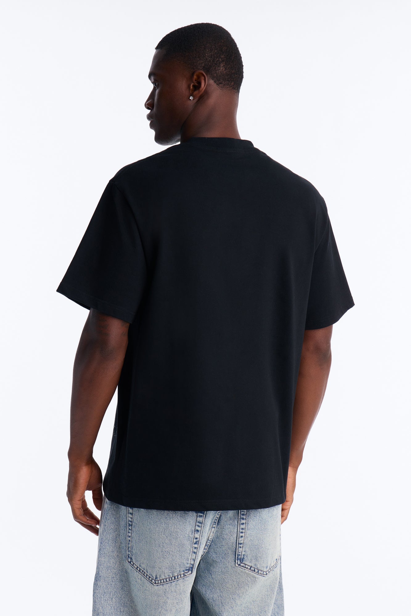 Saints Splatter Extra Heavyweight Oversized Short Sleeve Tee - Black image 4