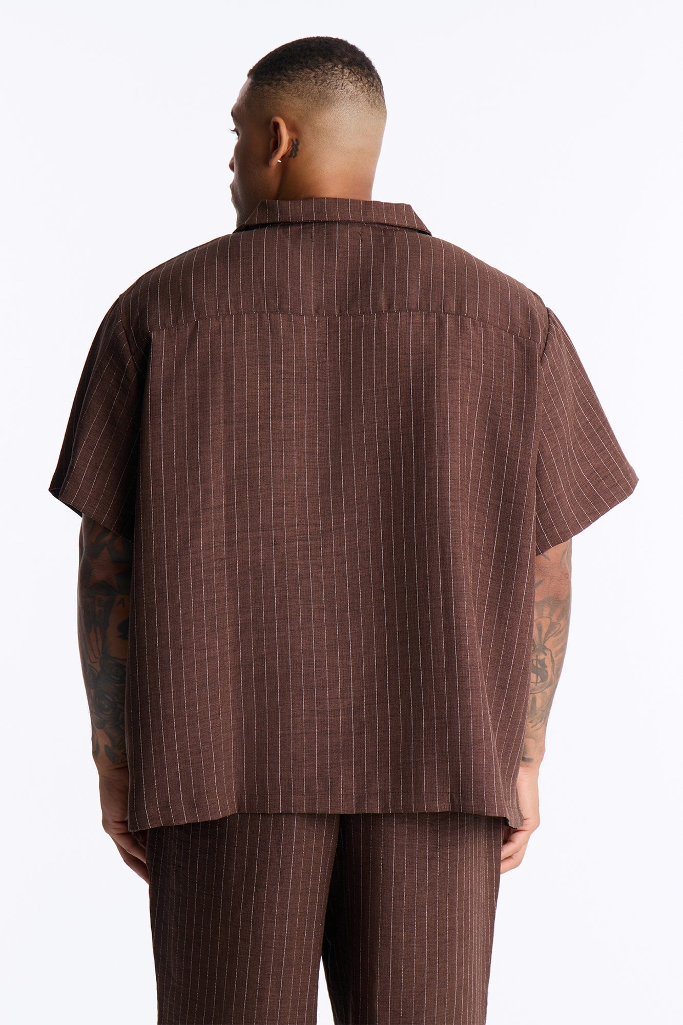 Off Stitch Relaxed Cuban Collar Shirt - Brown/combo image 4