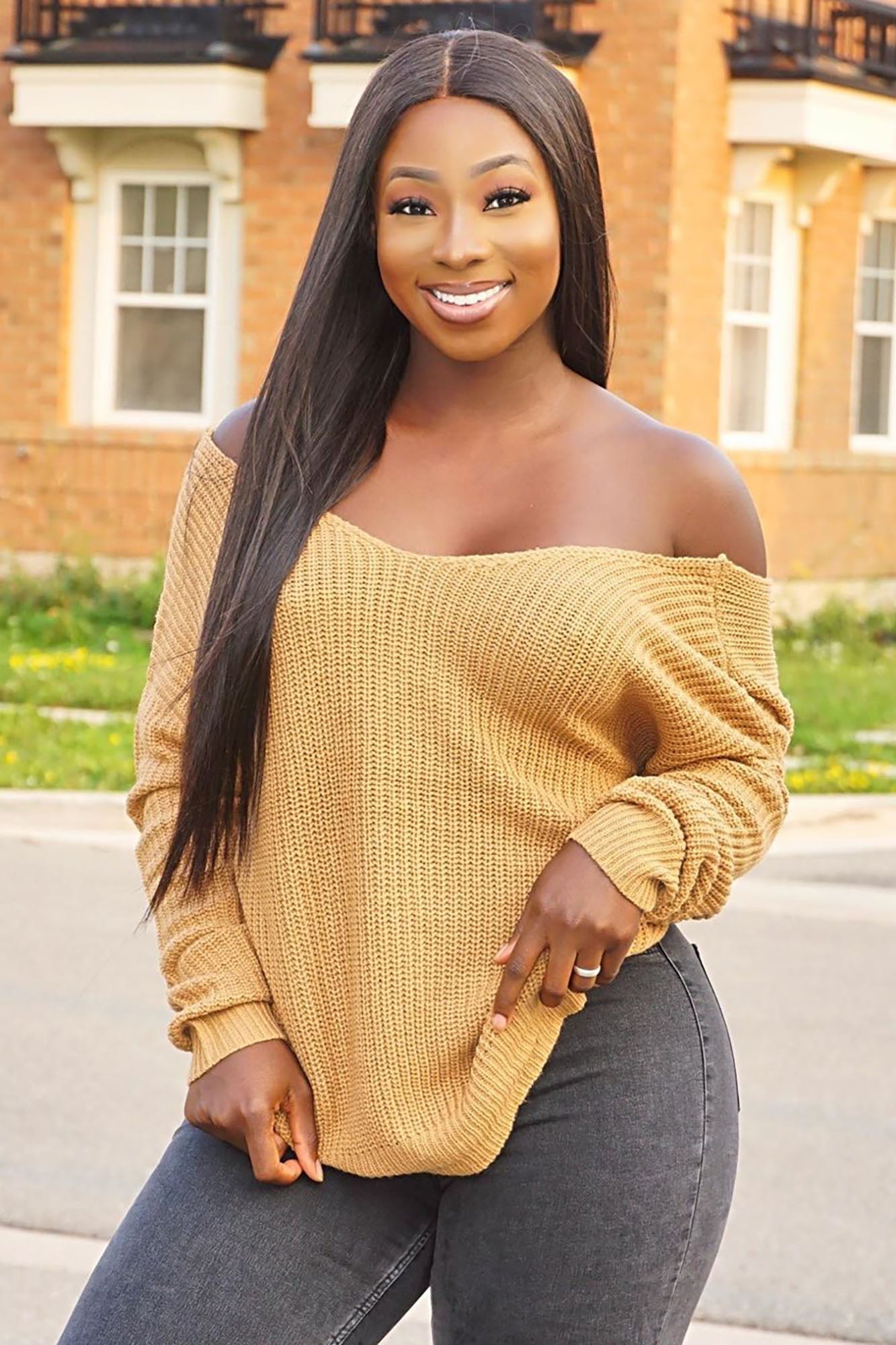 Falls Favorite Girl Sweater II - Camel image 6
