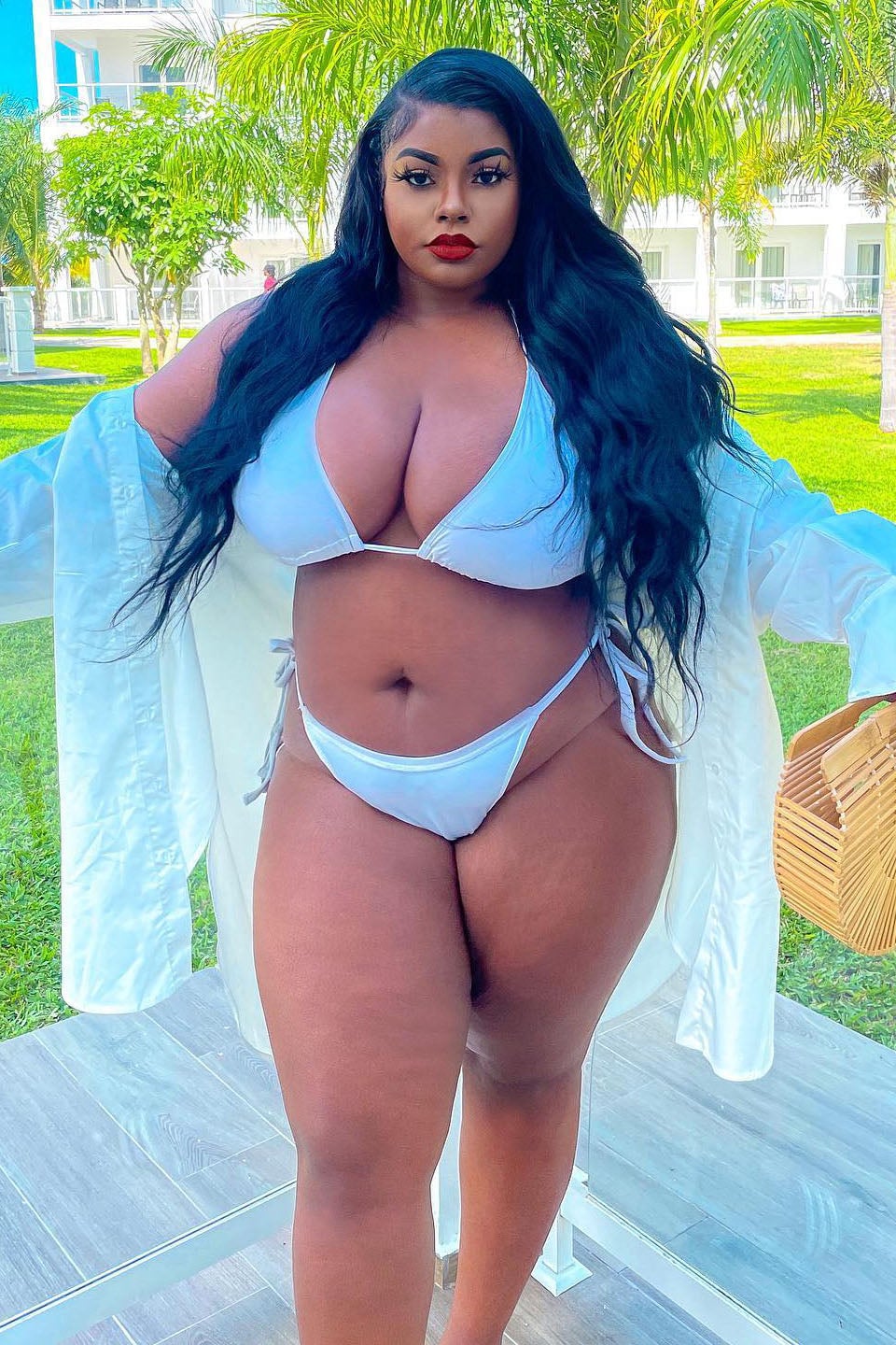 Favorite Summer Triangle Tie 2 Piece Bikini - White image 2