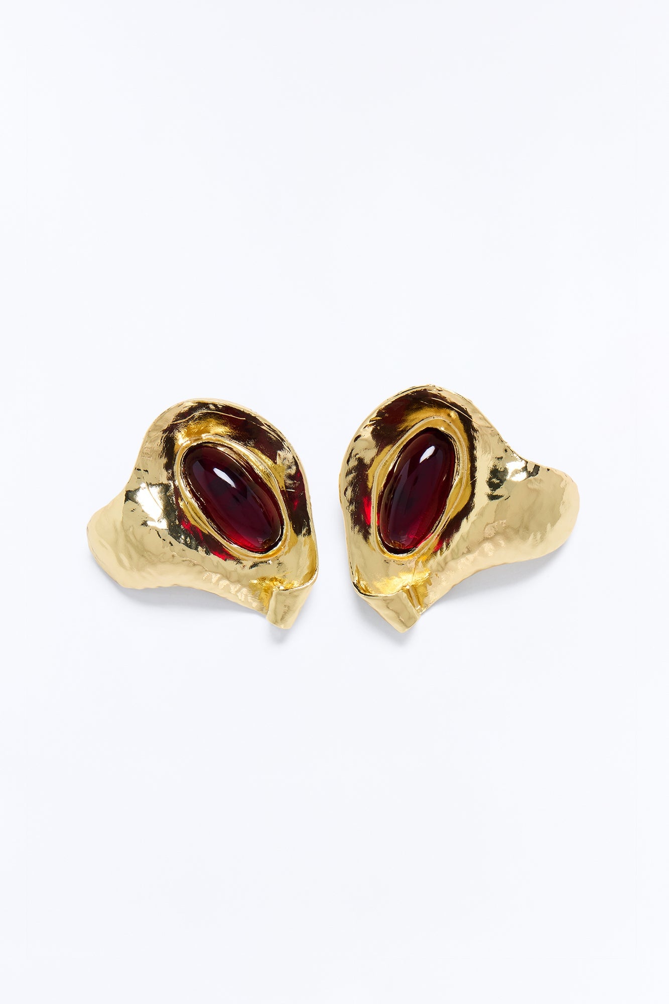 Kind Soul Jeweled Drop Earrings - Burgundy/combo image 3