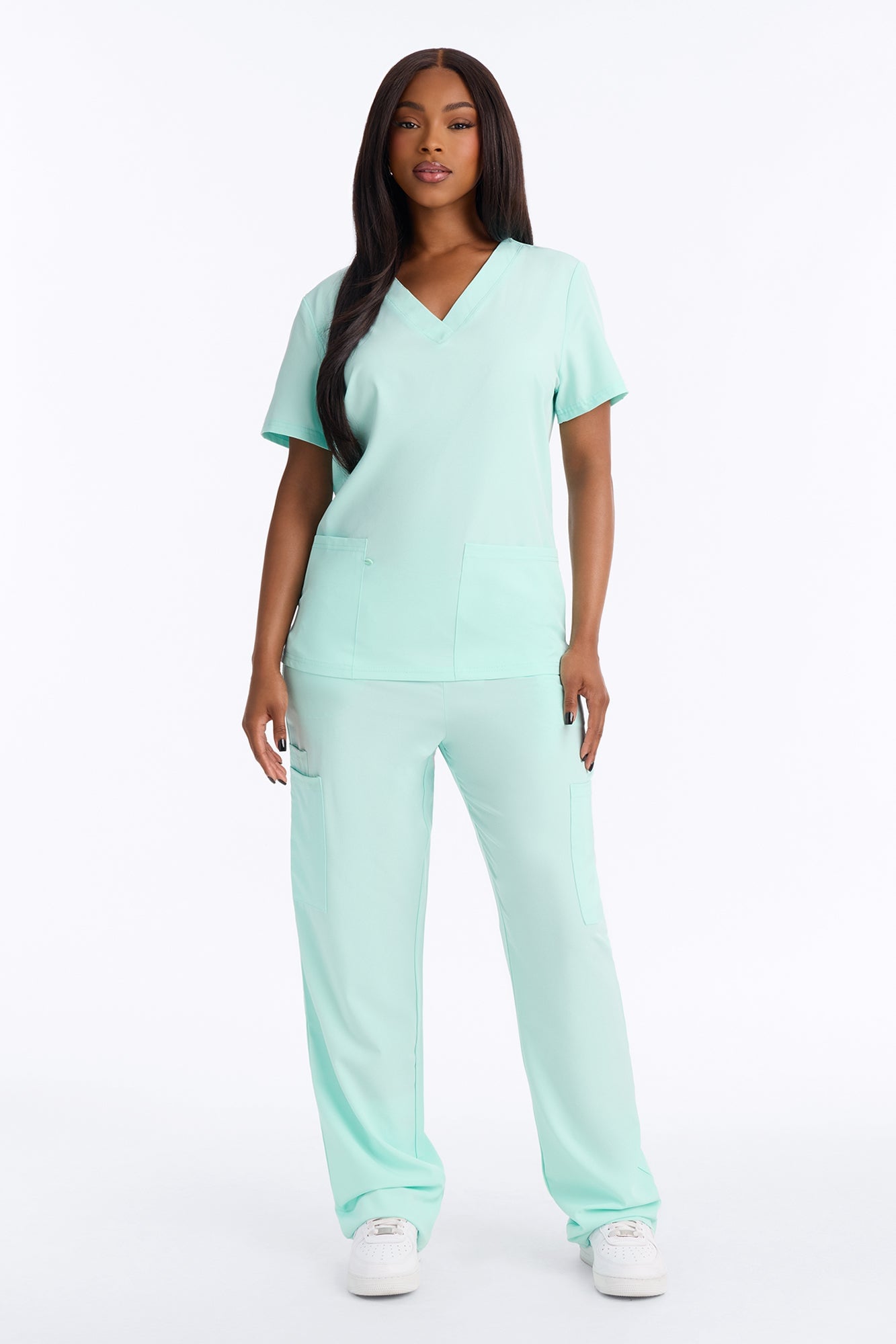 On Call Stretch Uniform Scrub Set - Mint image 6