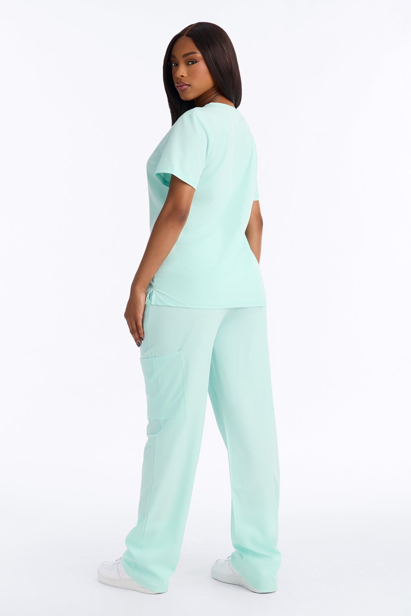 On Call Stretch Uniform Scrub Set - Mint image 8