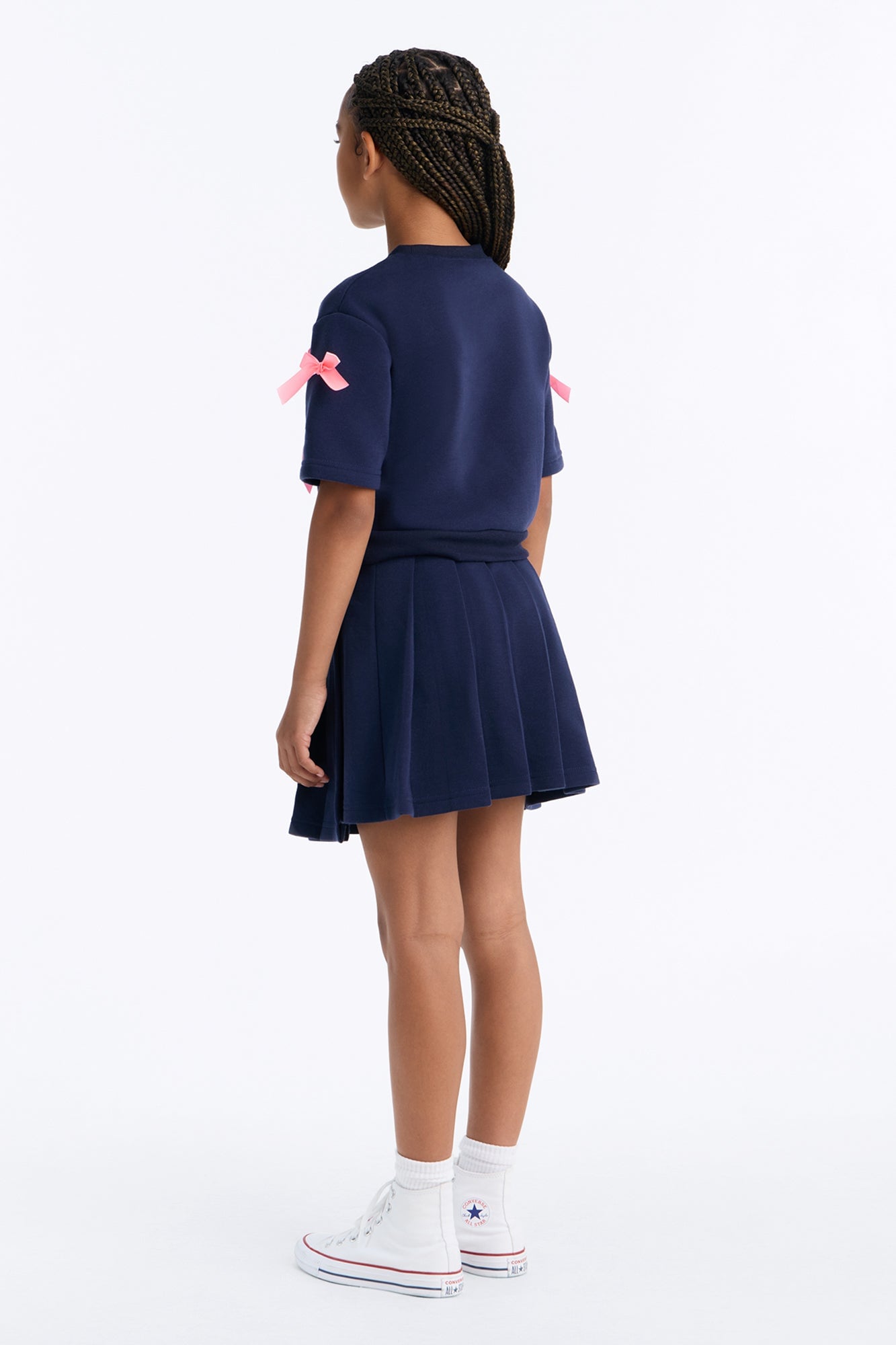Mini Simply The Prettiest Skort Set - Navy image 3